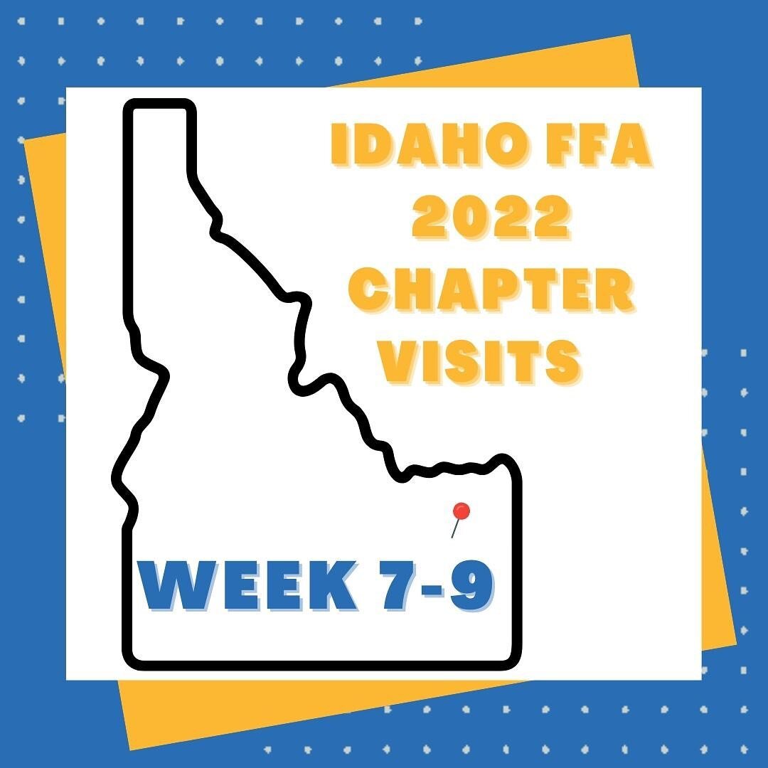 Our last few weeks of chapter visits were great with the North Upper Snake River District! 
&bull;
&bull;
&bull;
&bull;
&bull; 
#idffa #nusr #ffamily #idahoffastateofficers