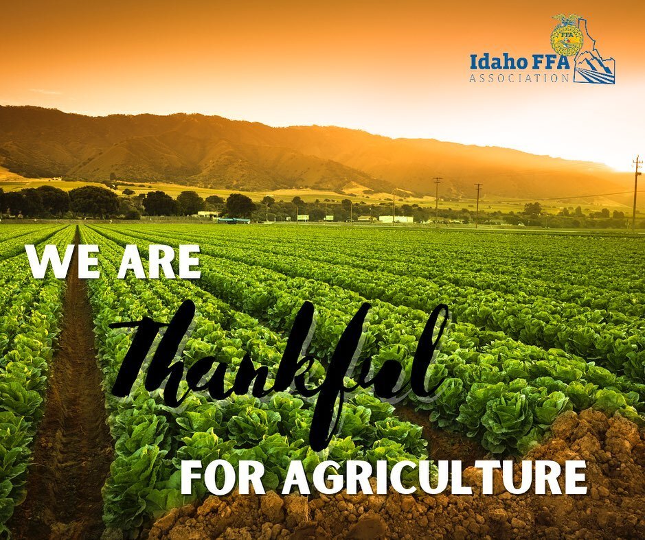 Wishing you and your loved ones a wonderful and safe Thanksgiving Holiday. 
&bull;
&bull;
&bull;
&bull;
#thankful #agriculture #idahoffa #ffamily