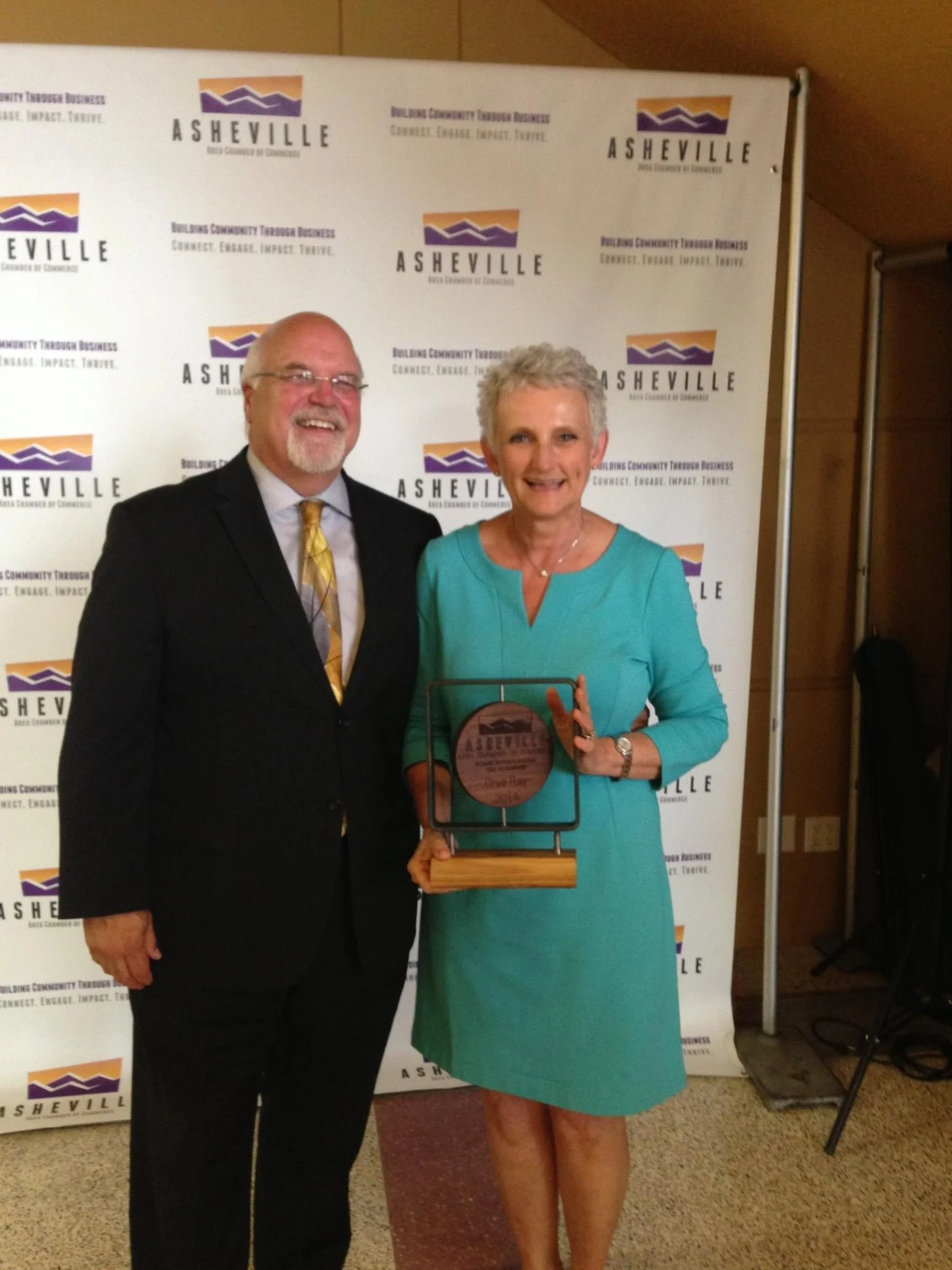 Allen and Drue Ray at the Chamber of Commerce’s Award Ceremony.