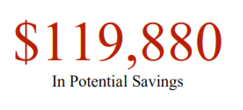  potential savings 