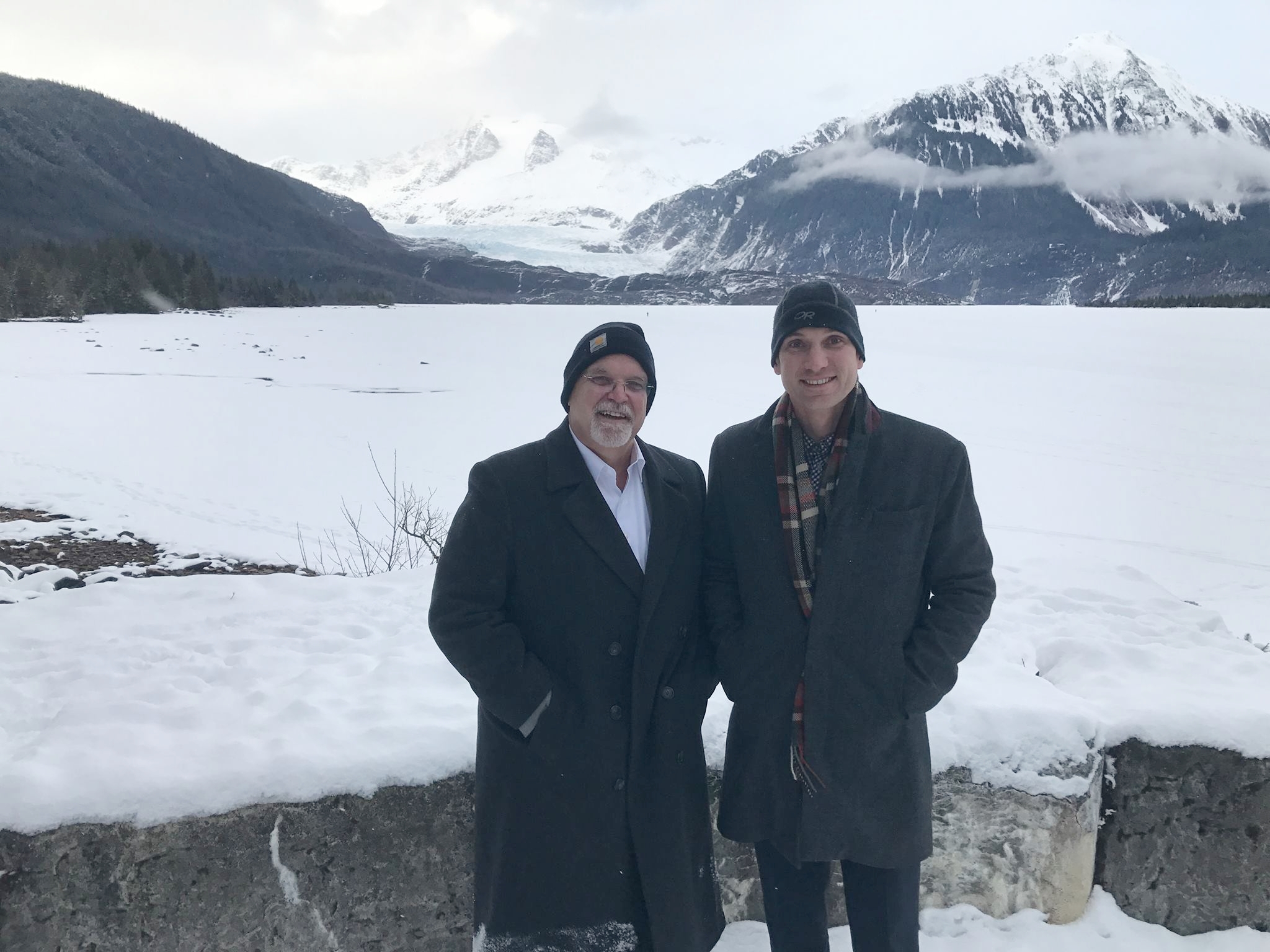 Allen Ray and Jason Ray on their spring visit to Alaska.