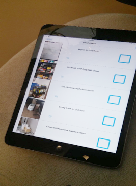 Bryan's cleaning checklist on a tablet.png