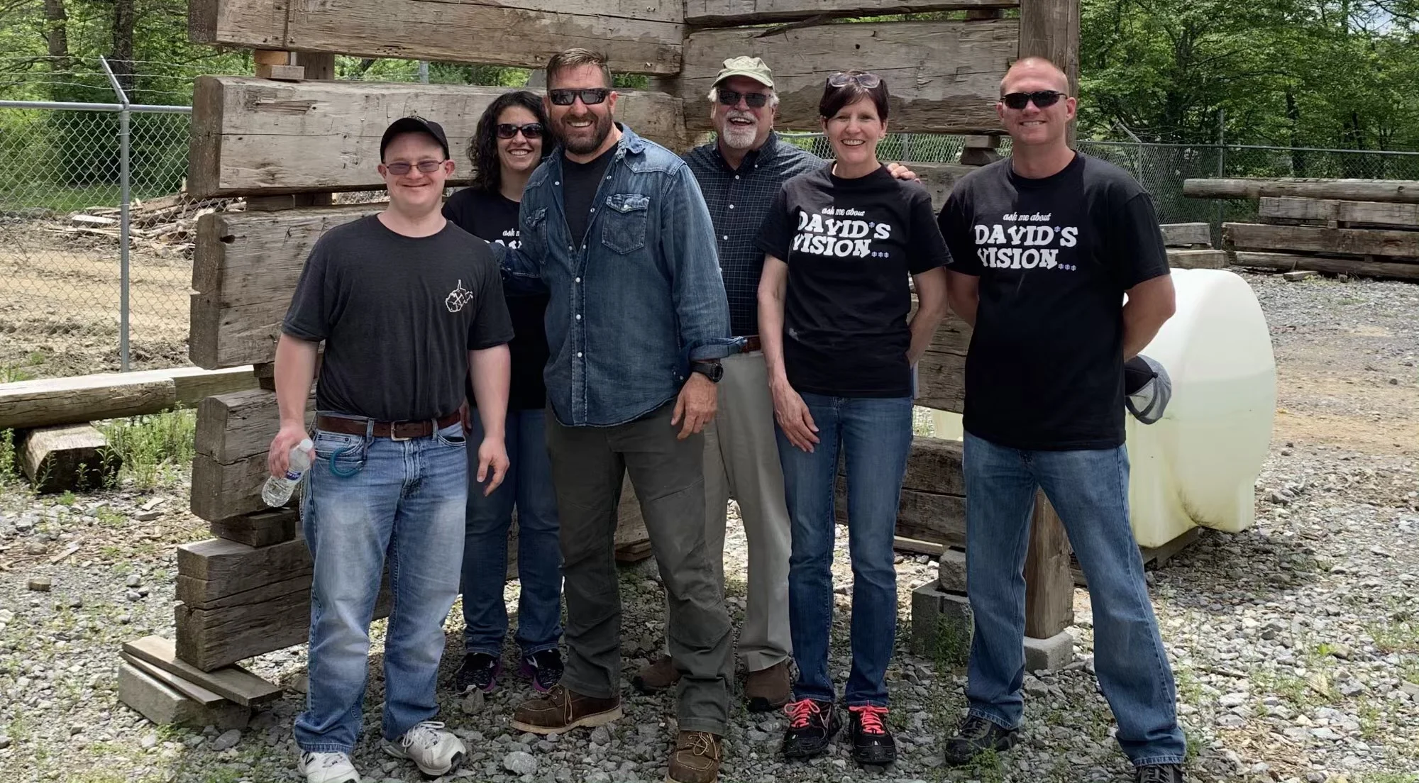David, his mother Becky, his professor Dr. Kelly R. Kelley, and SimplyHome CEO Allen Ray Meet with Barnwood Builders in West Virginia.