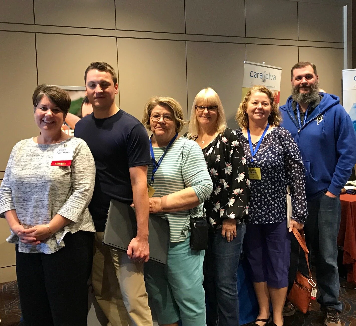    Simply Home’s Director of Education, Cameron Kempson, with staff members of Core Services of Northeast Tennessee.  