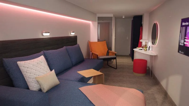 INSIDER Perfect for a duo and equipped with our transitional Seabed, this is a retreat for relaxation. Friend groups, solo Sailors, and duos alike can get in on the Insider action. Roomy Rain showers and mood lighting punctuate our cozy escapes — giving you the space to recover today and prepare for tomorrow