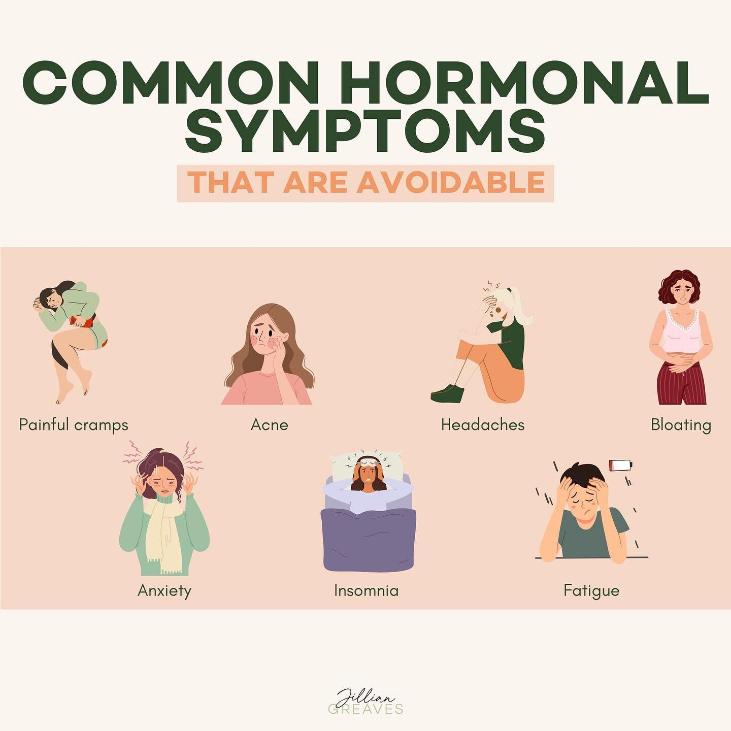 Raise your hand if you've ever thought (or have been told) that experiencing unpleasant period related symptoms was normal or &quot;part of being a woman&quot; 🙋🏽&zwj;♀️.

Now raise your hand if you&rsquo;ve sought out help for any of these issues 