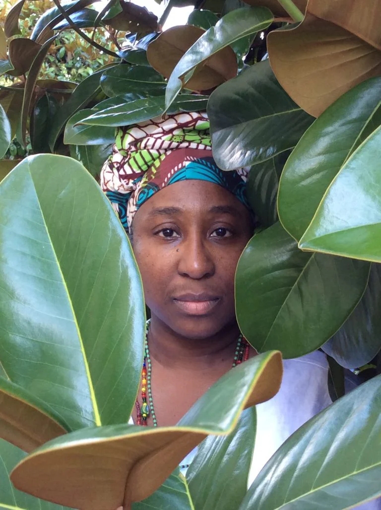 D. Denenge Duyst-Akpem, “Maria E. Hamilton Abegunde, Osanyin Commemorative Portrait Series,” 2017. Image courtesy of artist.