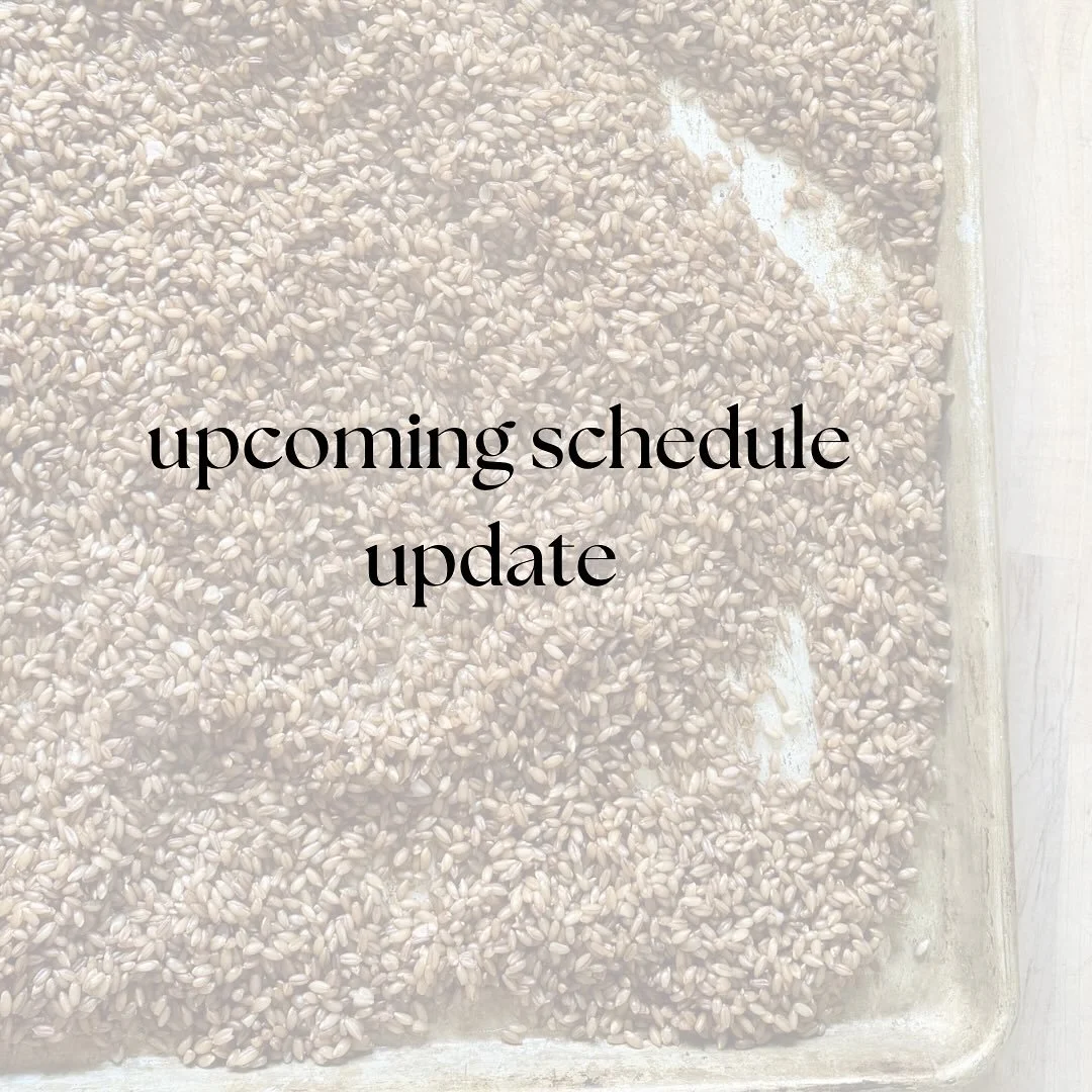 Surprise PUMPERNICKEL DAY! I know it's early this month, but an unexpected turn of events has forced changes to our market schedule. We will be at PSU tomorrow, but then we'll be off the following two weeks, with plans to return to markets the first 