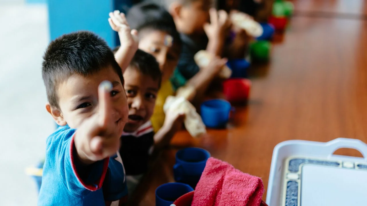 Kids at lunch table Ninos de Guatemala.jpg