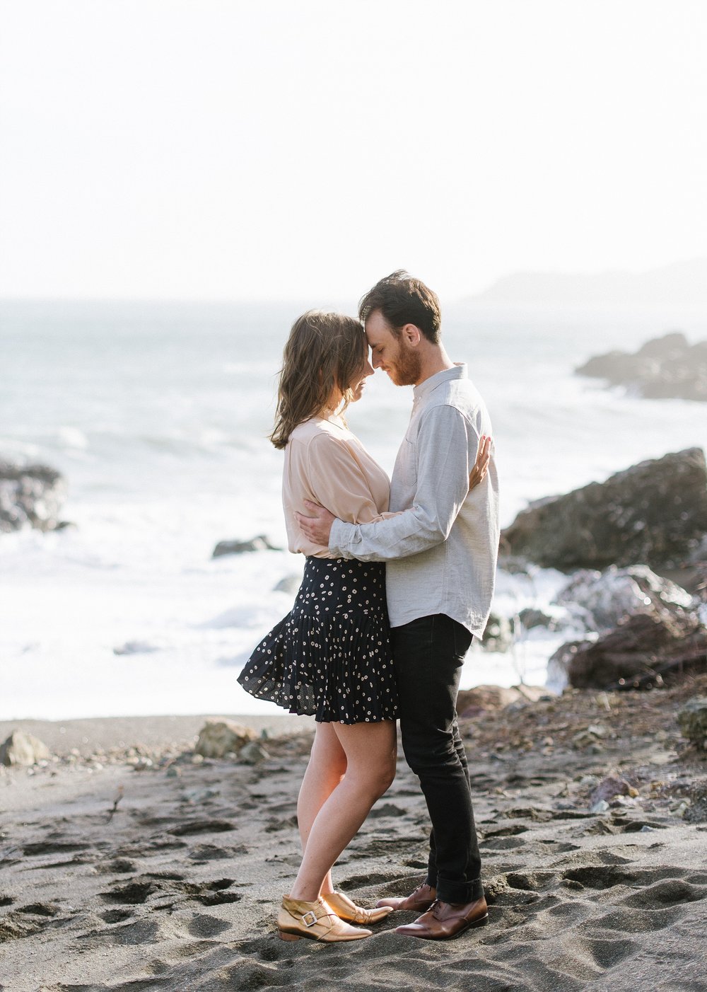 beach engagement session