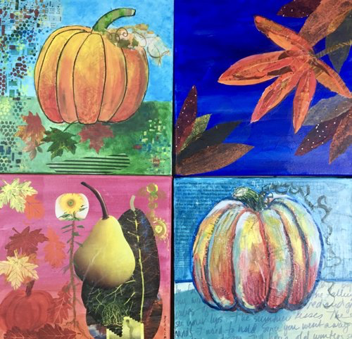 Mixed Media Workshop 12 x 12 Autumn Color