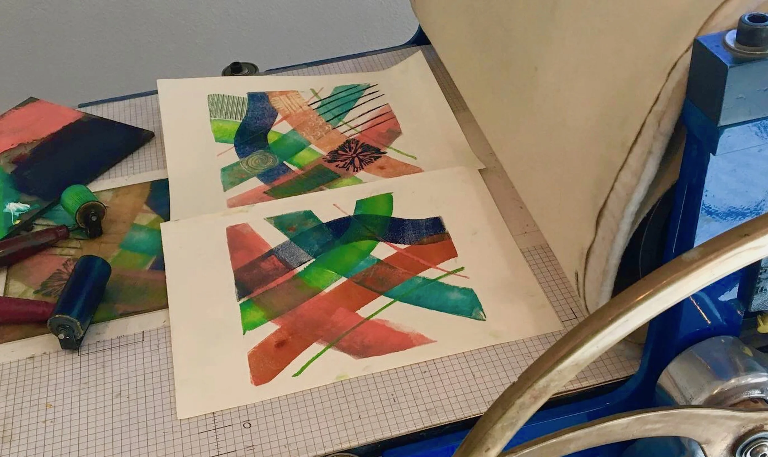 Monotype samples by Eileen Blodgett