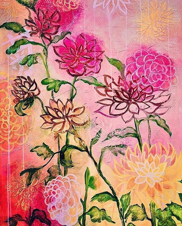 KIKU -now available as a 16x20 print available at Art Works Gallery 113 Mill st. Grass Valley CA. .
.
.
.
.
.
#pinkflowers #floralart #juneartchallenge #chrysanthemum #paintingtoday #iloveflowers #contemporarypainting #romanticpainting #pinkinteriors