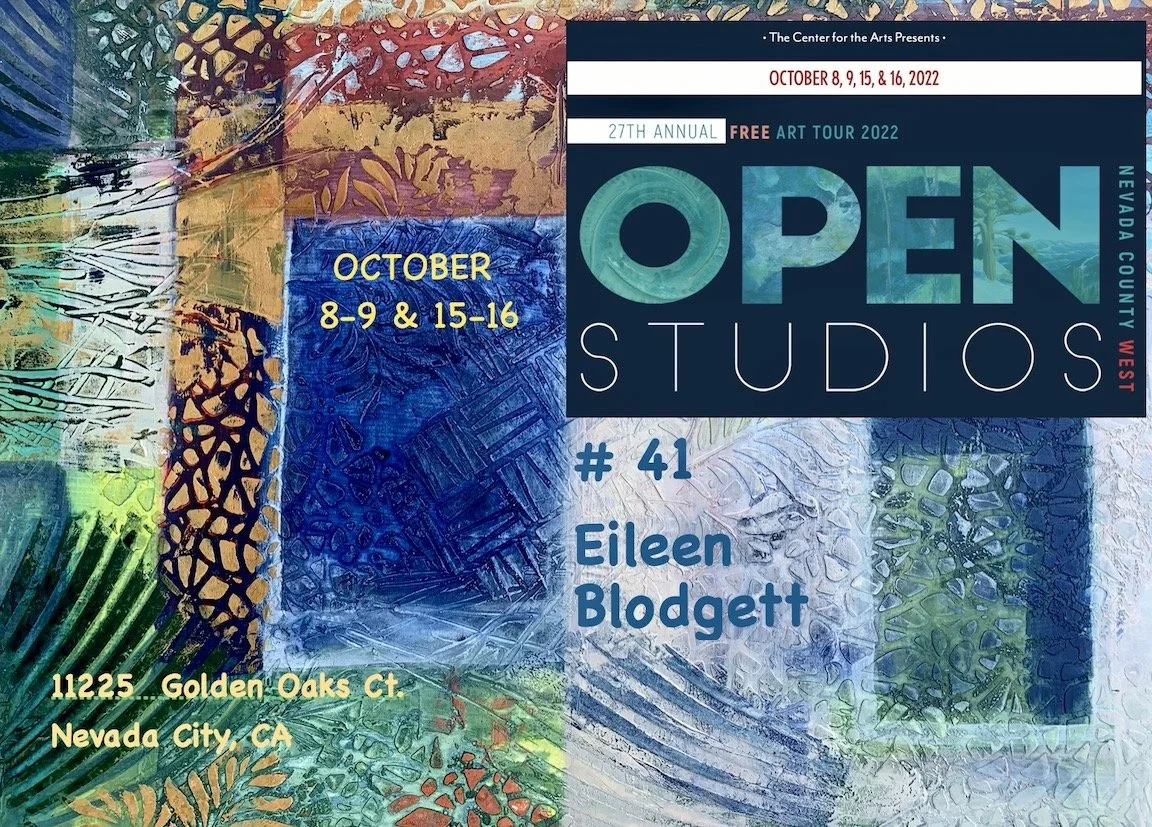 VISIT EILEEN'S STUDIO  Oct. 8,9 and 15,16  10AM -5 PM (Copy) 