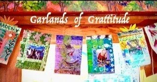 🌠🍁Thanking my lucky stars and holding gratitude. Still some spaces open in &quot;Garlands of Gratitude&quot; Mixed Media Workshop Nov. 22 at ASiF Studios in Grass Valley. Spend the day learning new techniques while creating a visual reminder of the