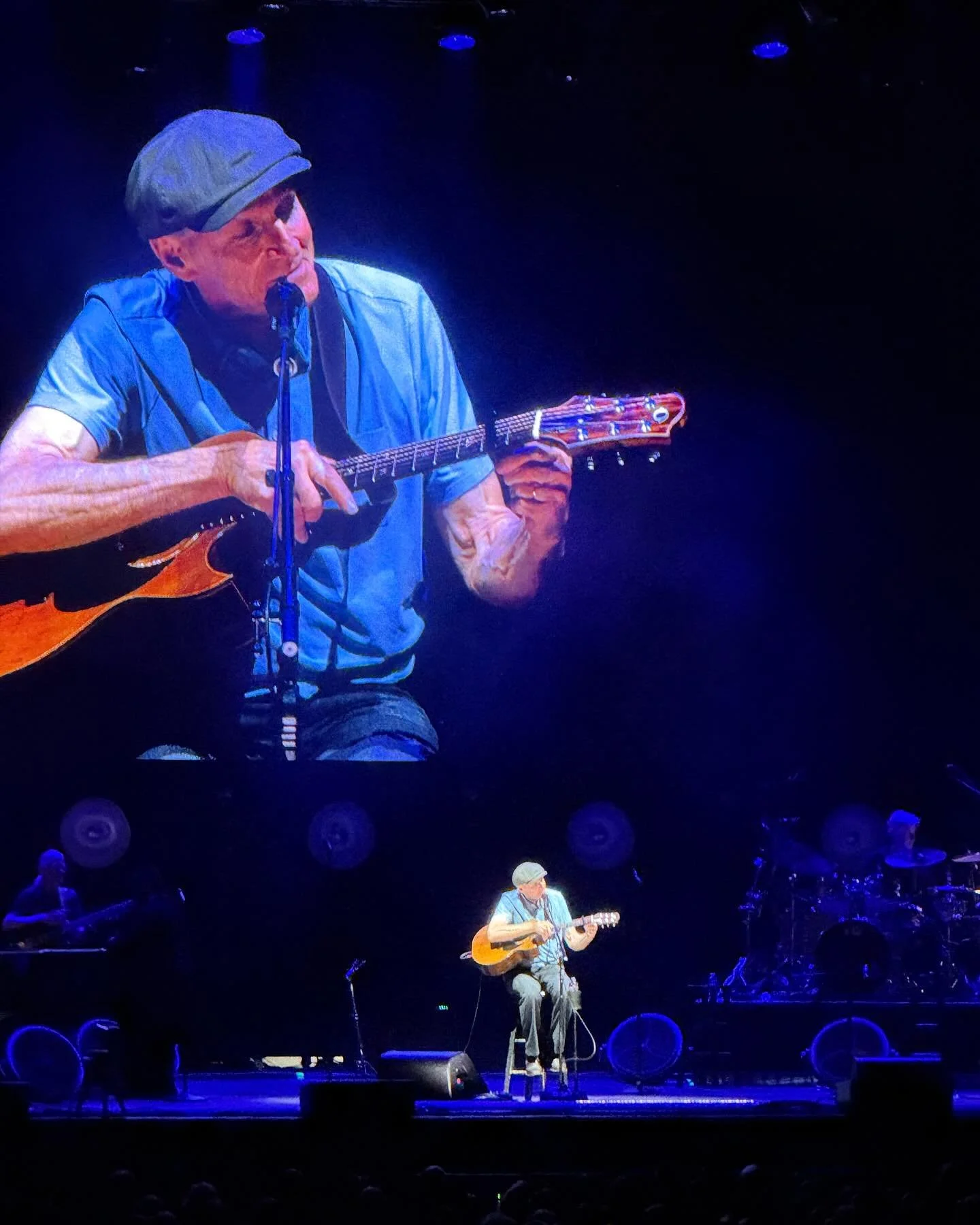 James better than ever in Tahoe tonight. Thanks for being a major portion of the soundtrack to my life in the 70&rsquo;s. Sweet Baby James lives!!
