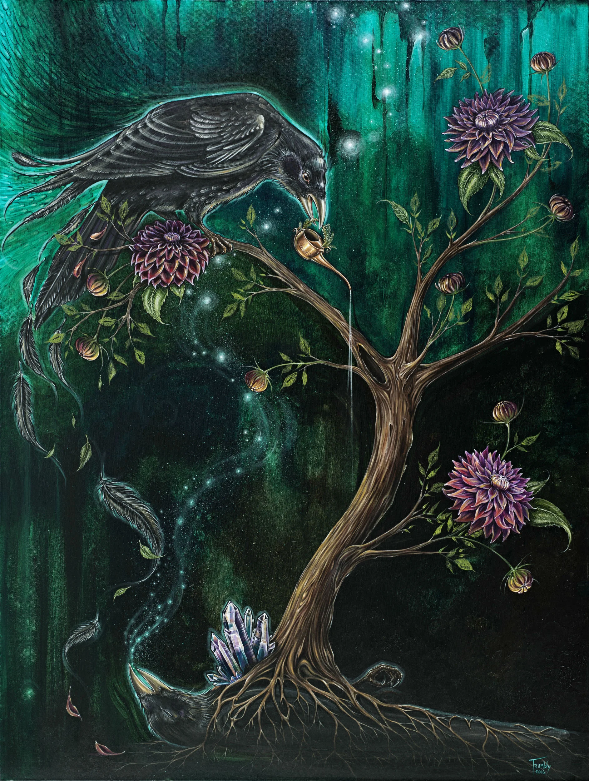 "The Dahlia Tree" SOLD