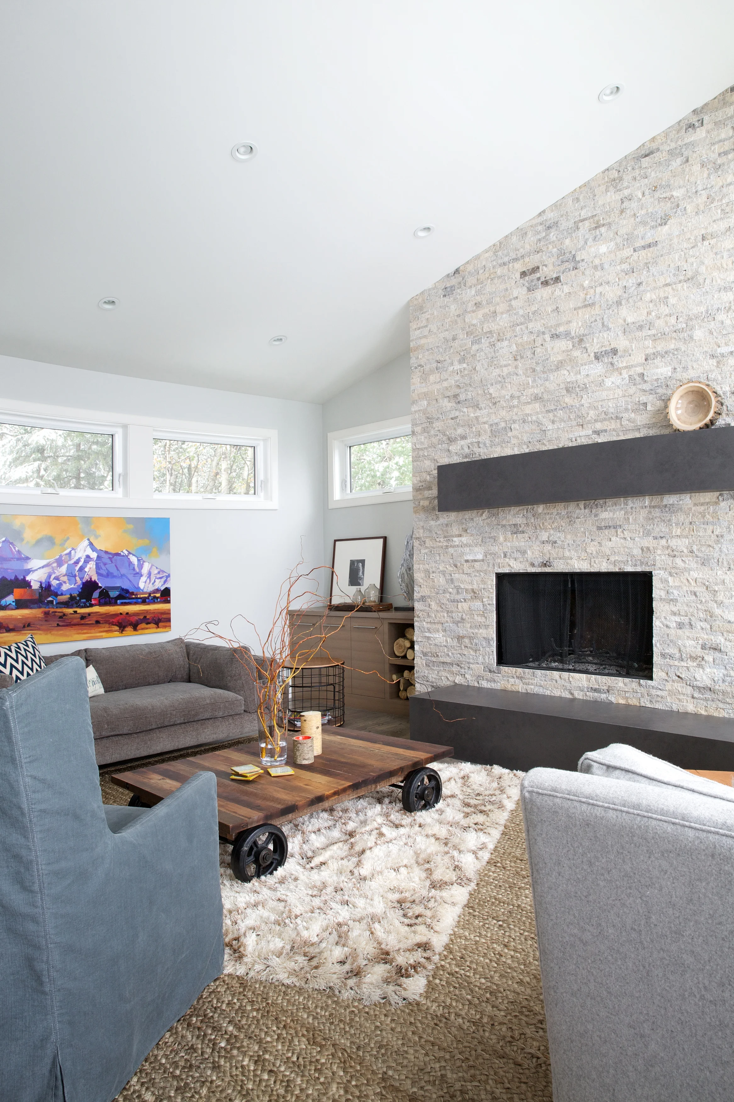 Sylvan Lake Family Cottage, Nyla Free Designs Inc., Calgary Interior Designer, Phil Crozier Photography