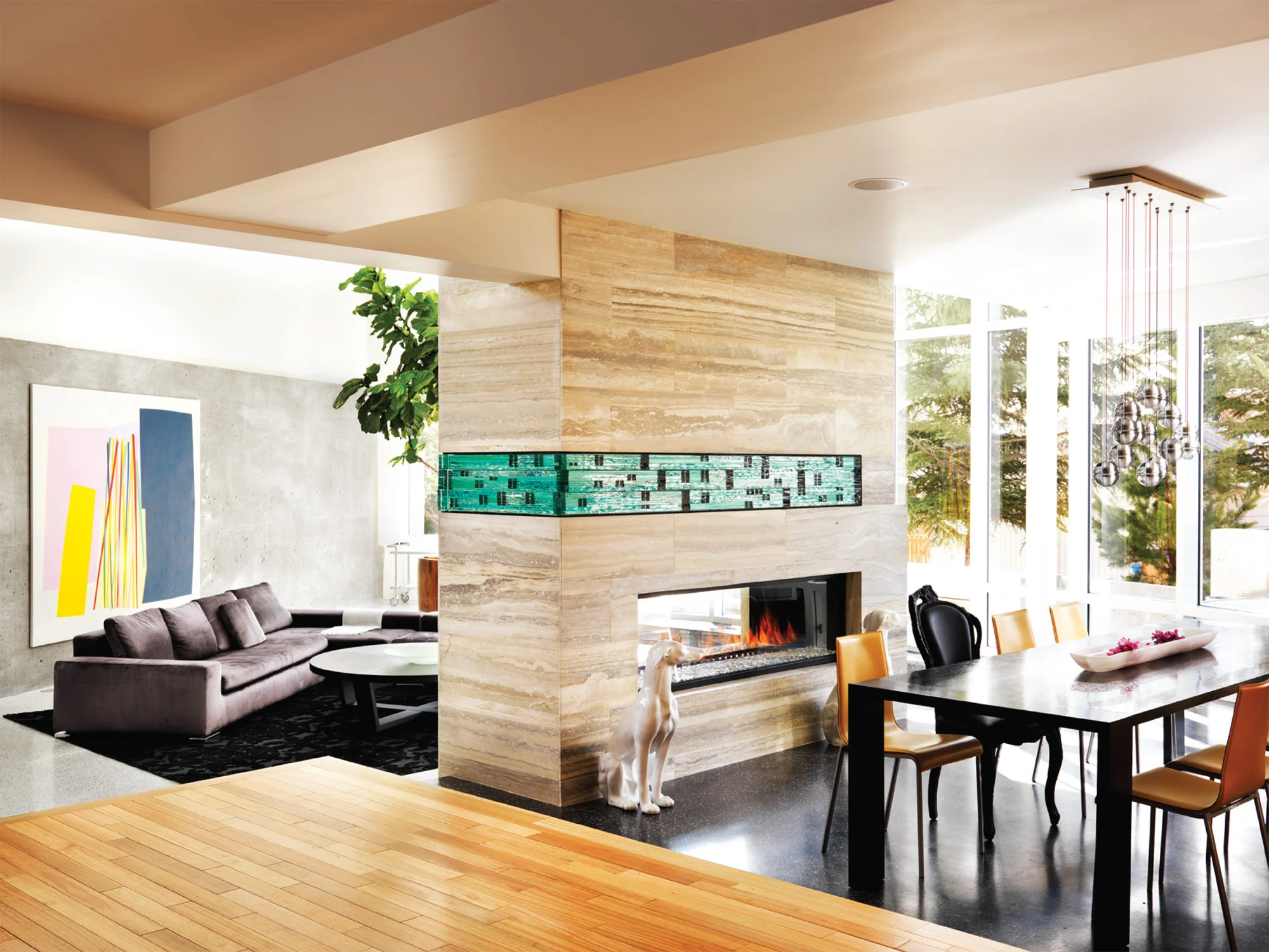 Pumphill Home, Living Room and Dining Room, Nyla Free Designs Inc., Calgary Interior Designer, Martin Tessler Photography