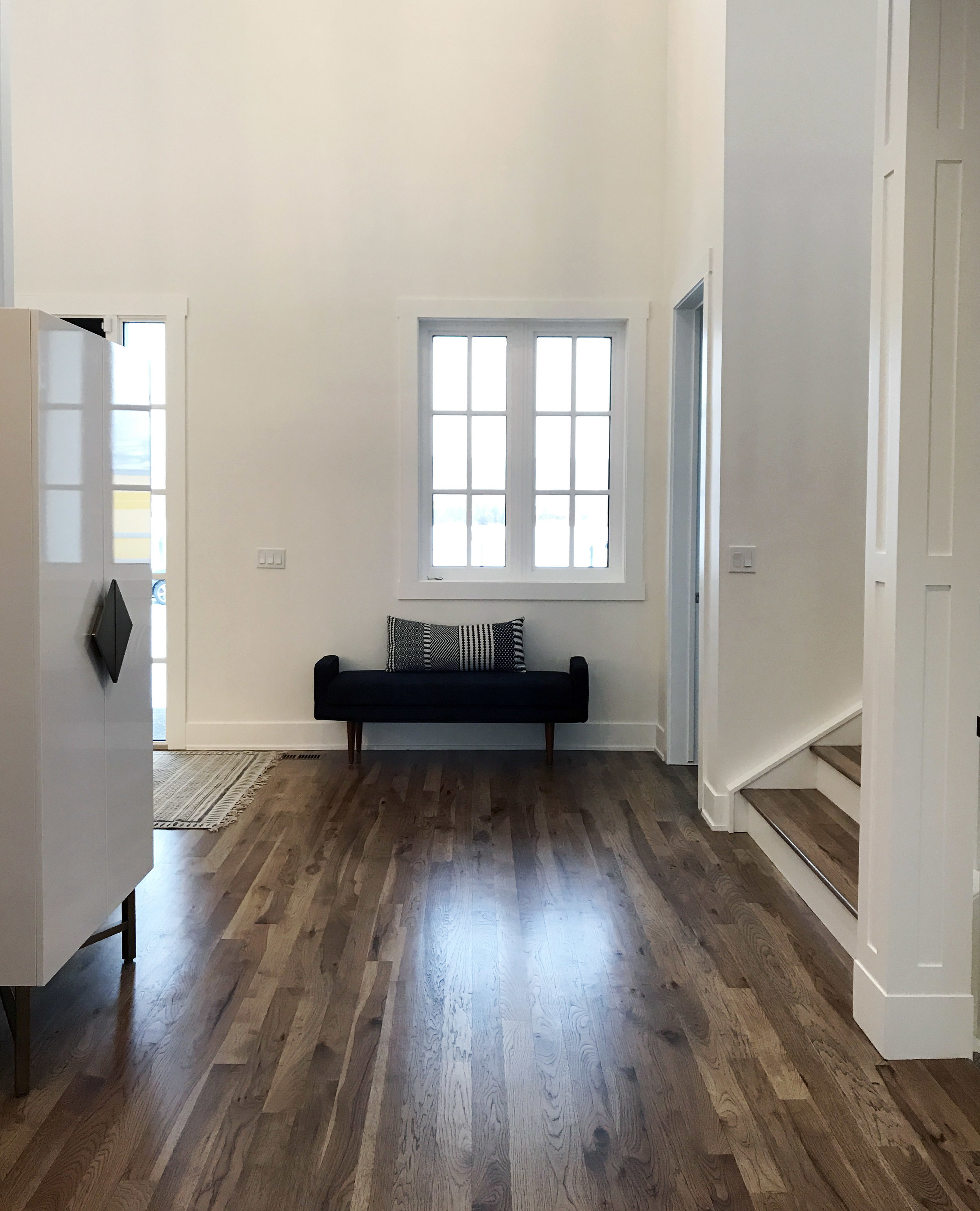 Spacious front entrance. Interior furnishings by Nyla Free Designs, Build by Veranda Estate Homes
