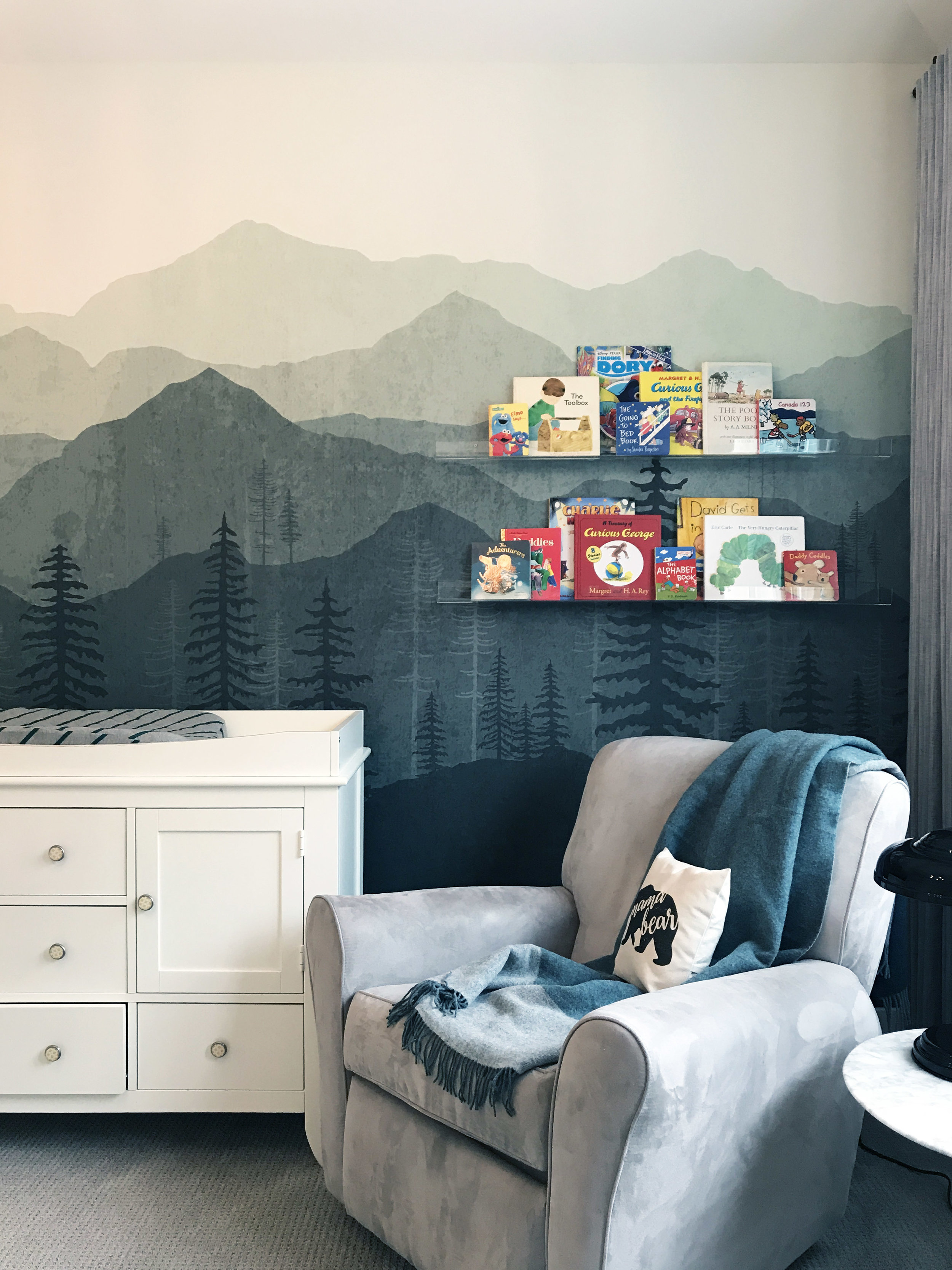 Canadiana inspired nursery, Interior Furnishings by Nyla Free Designs, Build by Veranda Estate Homes