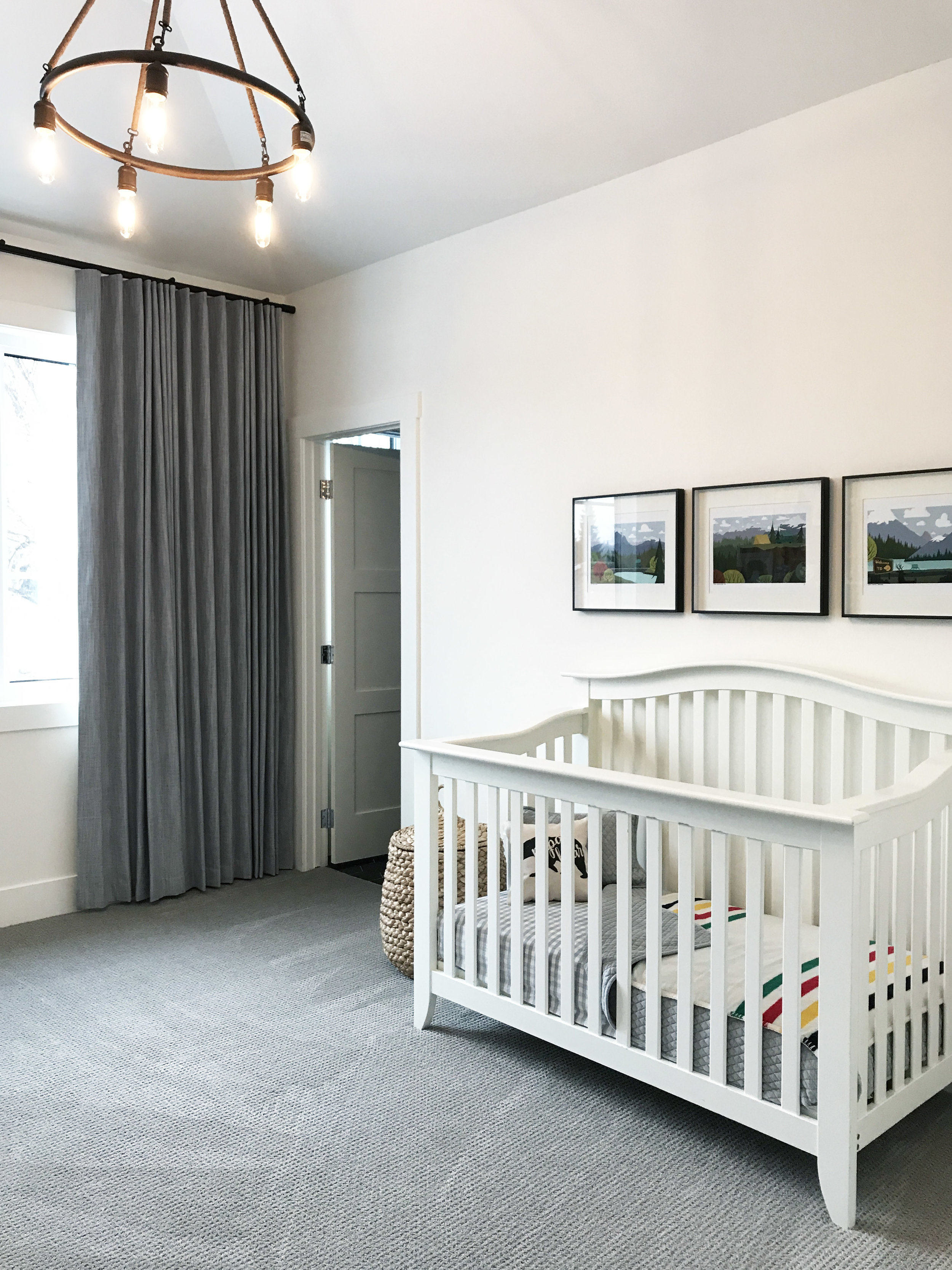 Canadiana inspired nursery, Interior Furnishings by Nyla Free Designs, Build by Veranda Estate Homes