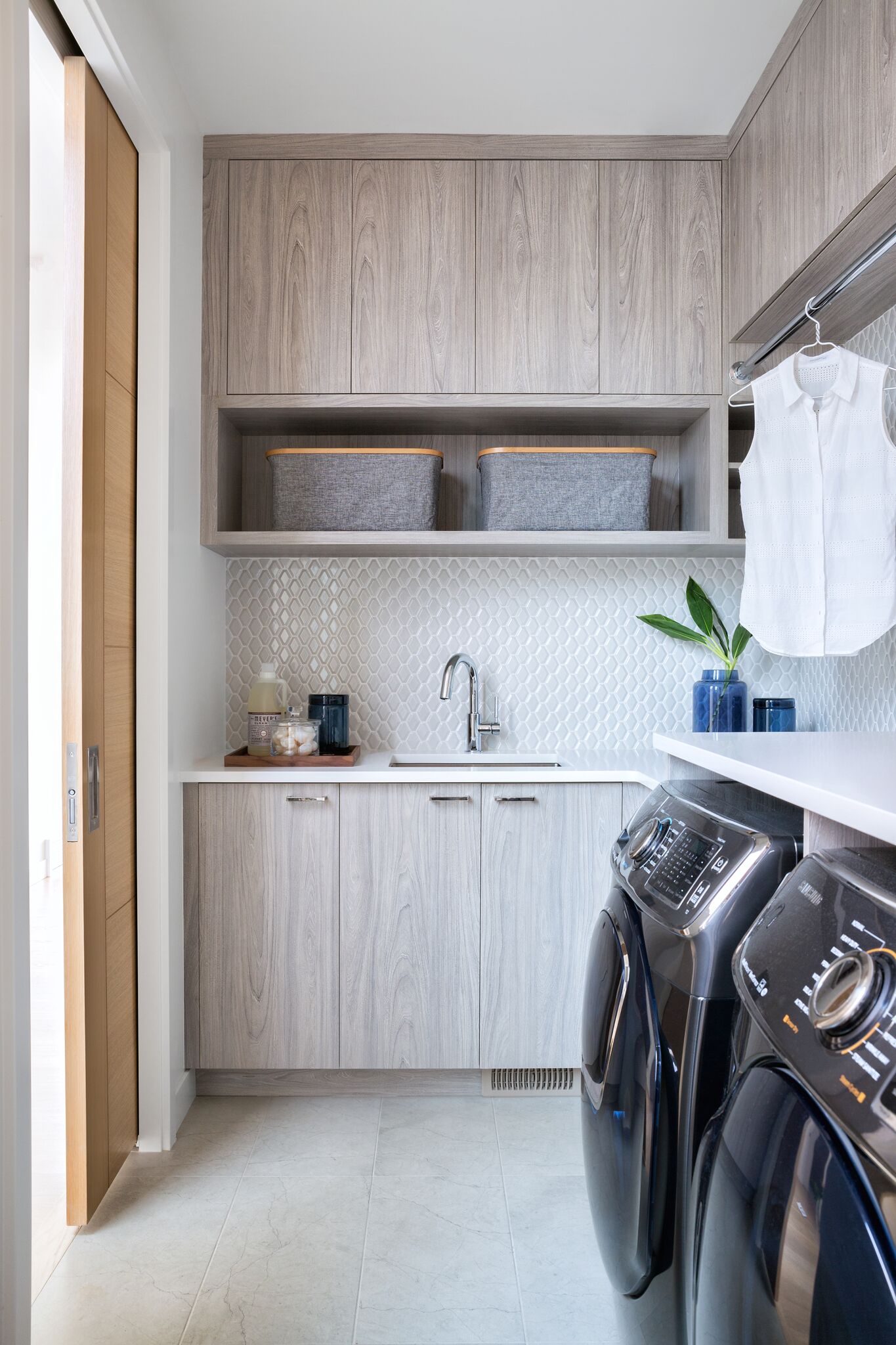 Laundry Room, Elbow Park Modern, Nyla Free Designs, Calgary Interior Designer, DeJong Design Associates, Insignia Custom Homes, Phil Crozier Photography