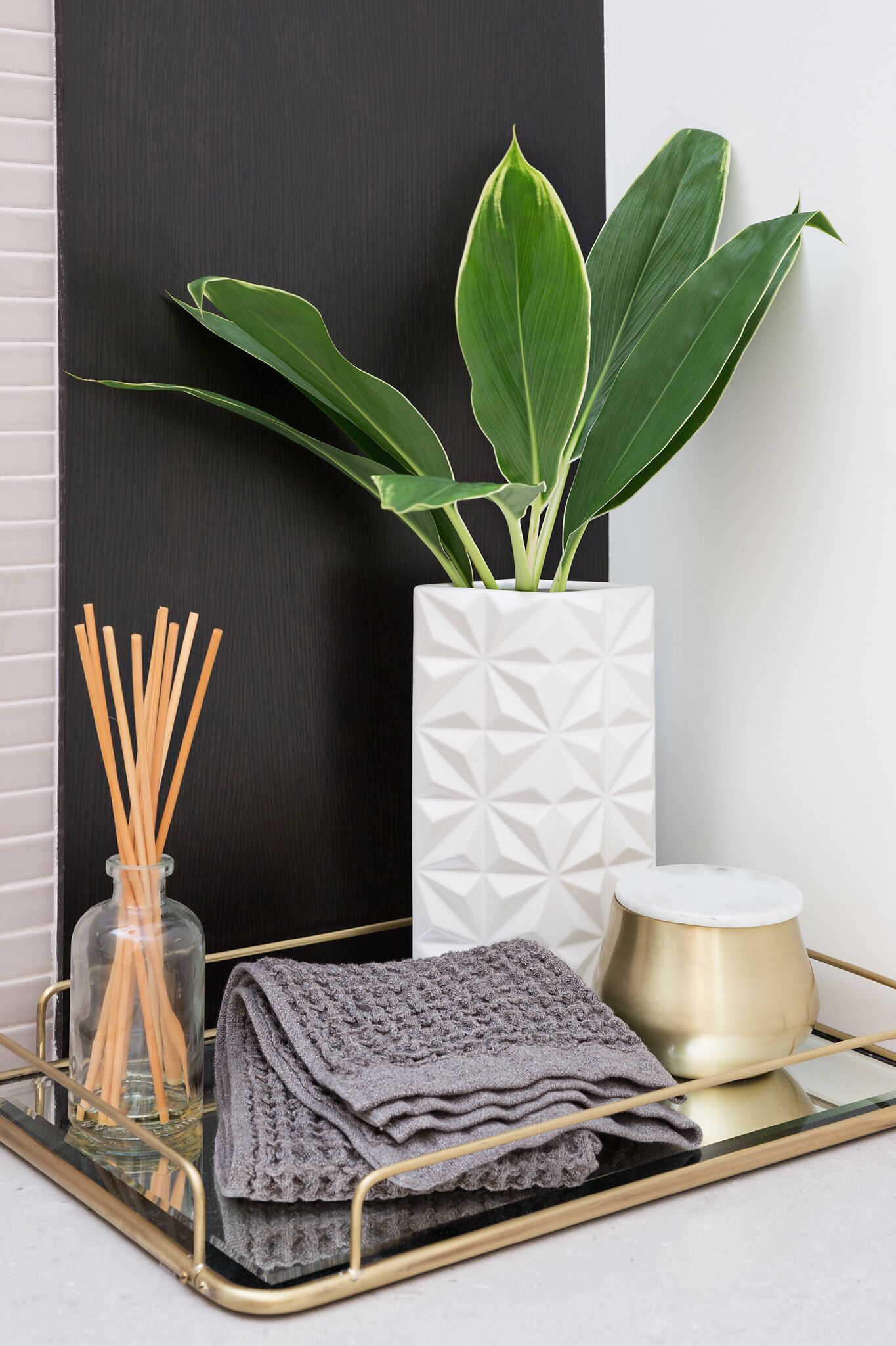 Pretty Powder Room Details, Nyla Free Designs, Elbow Park Modern, Calgary Interior Designer, DeJong Design Associates, Insignia Custom Homes, Phil Crozier Photography