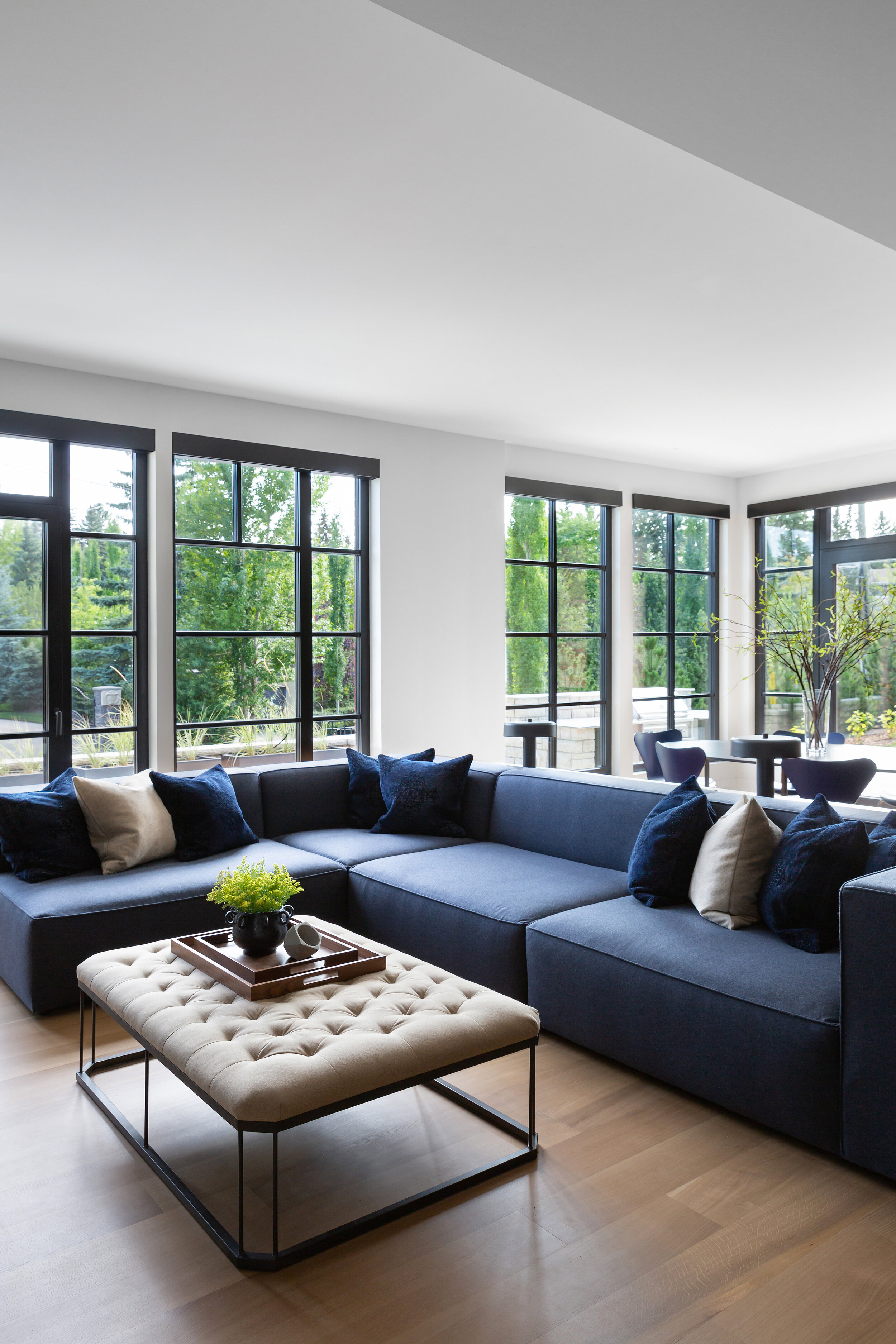 Modern Family Room, Mount Royal, Nyla Free Designs, Calgary Interior Designer, Davignon Martin Architecture, Stonewater Homes, Phil Crozier Photography