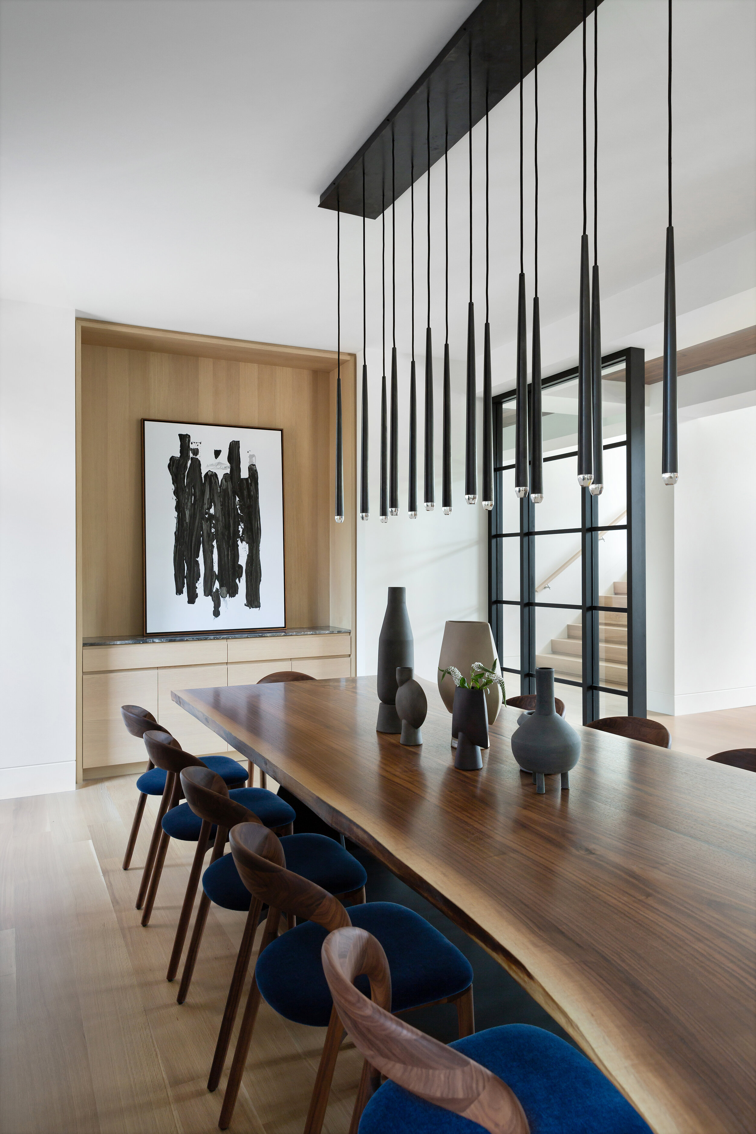 Modern Dining Room, Mount Royal, Nyla Free Designs, Calgary Interior Designer, Davignon Martin Architecture, Stonewater Homes, Phil Crozier Photography