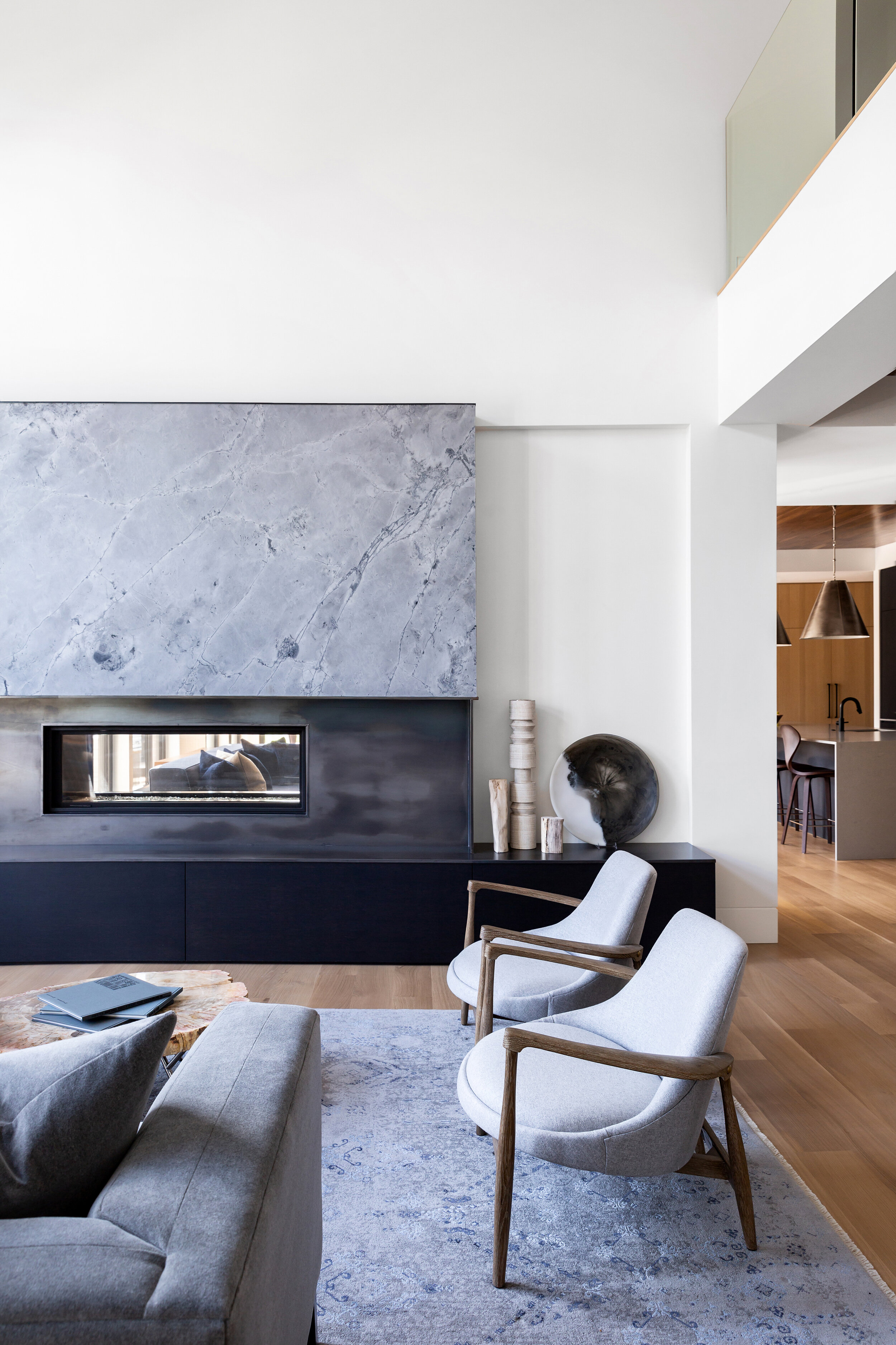 Modern Living Room, Mount Royal, Nyla Free Designs, Calgary Interior Designer, Davignon Martin Architecture, Stonewater Homes, Phil Crozier Photography
