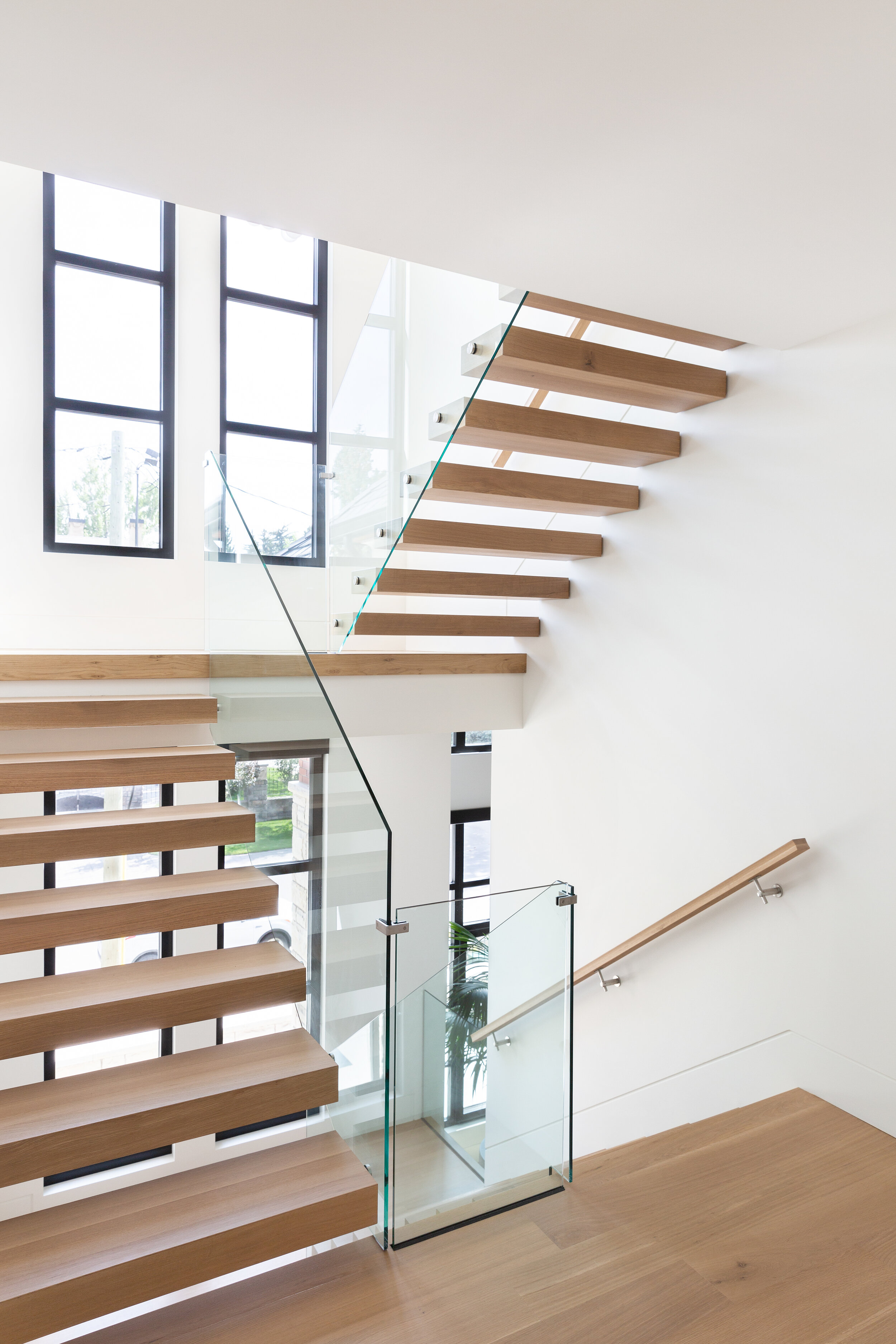 Modern Staircase, Mount Royal, Nyla Free Designs, Calgary Interior Designer, Davignon Martin Architecture, Stonewater Homes, Phil Crozier Photography