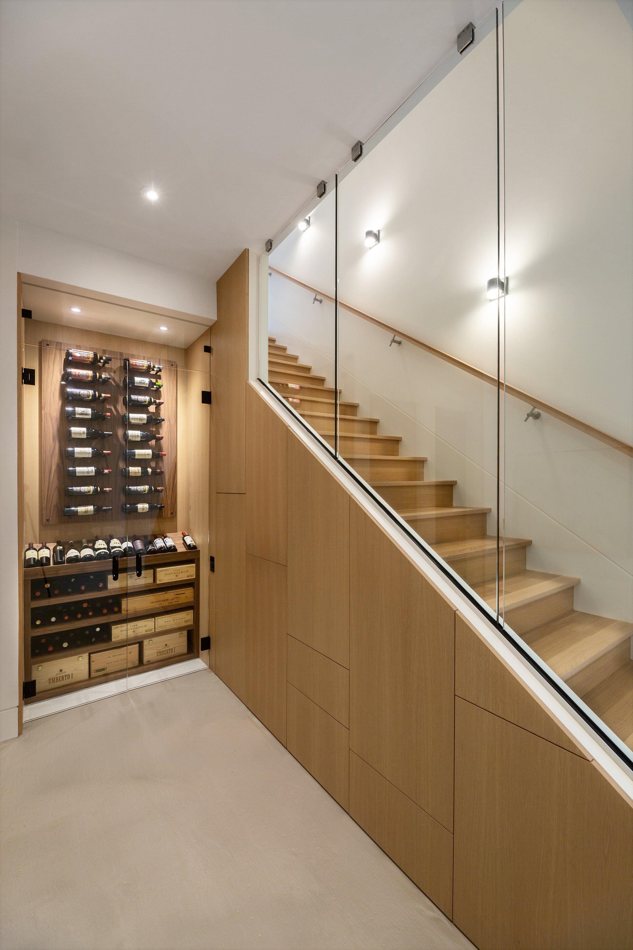 Modern Hallway Detail, Mount Royal, Nyla Free Designs, Calgary Interior Designer, Davignon Martin Architecture, Stonewater Homes, Phil Crozier Photography
