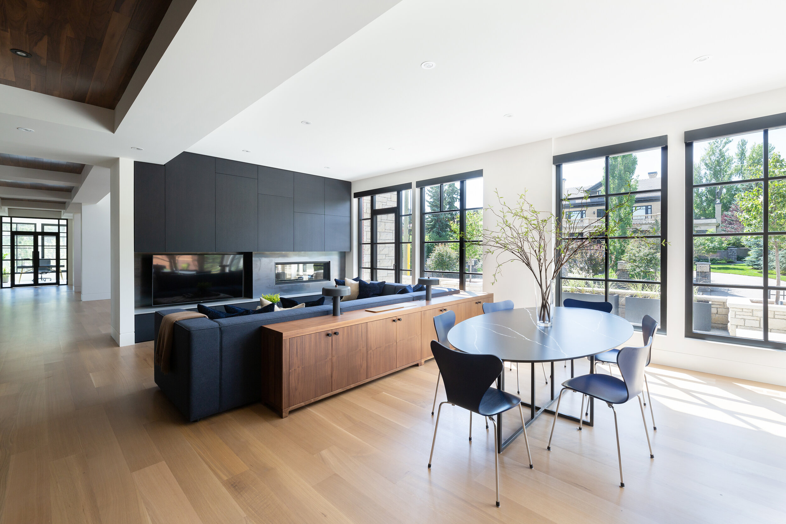 Modern Living Space, Mount Royal, Nyla Free Designs, Calgary Interior Designer, Davignon Martin Architecture, Stonewater Homes, Phil Crozier Photography