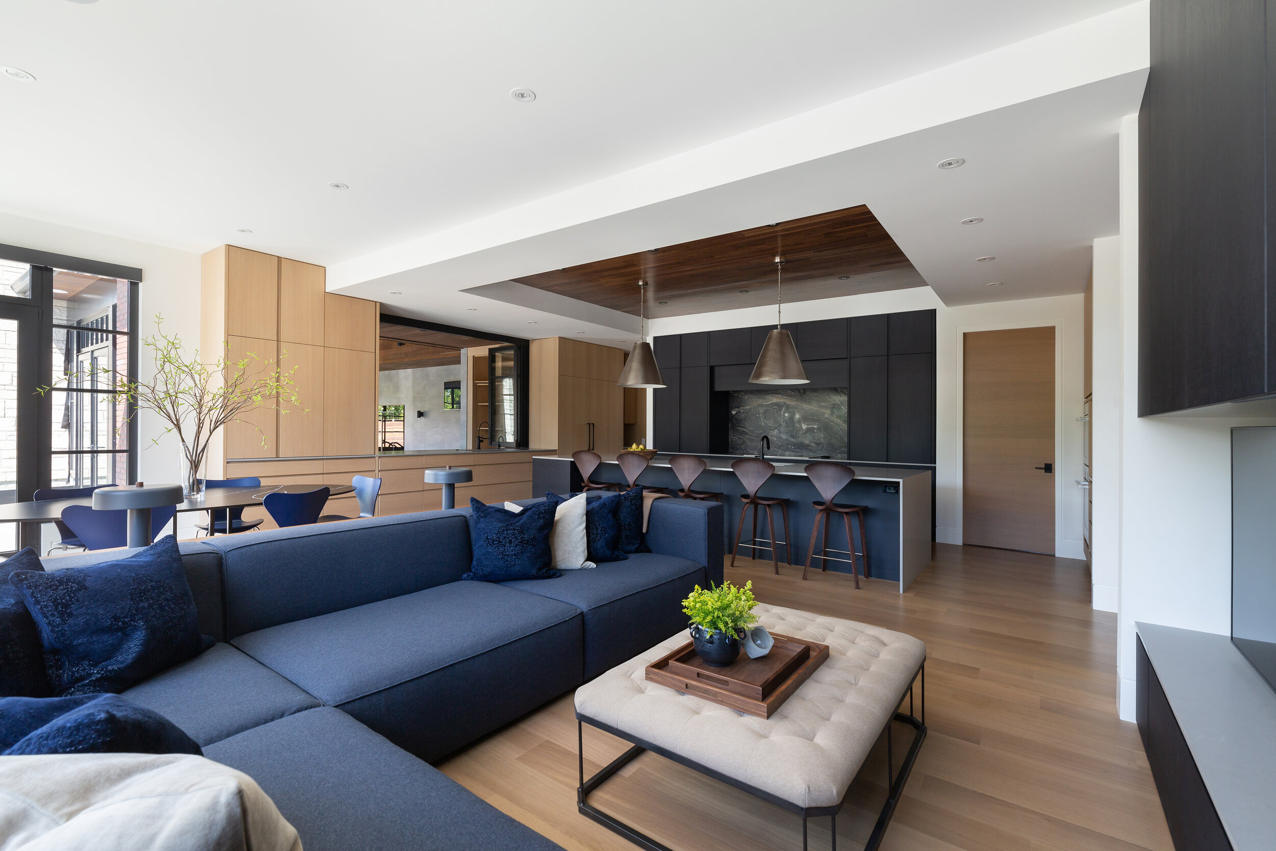Modern Living Space, Mount Royal, Nyla Free Designs, Calgary Interior Designer, Davignon Martin Architecture, Stonewater Homes, Phil Crozier Photography