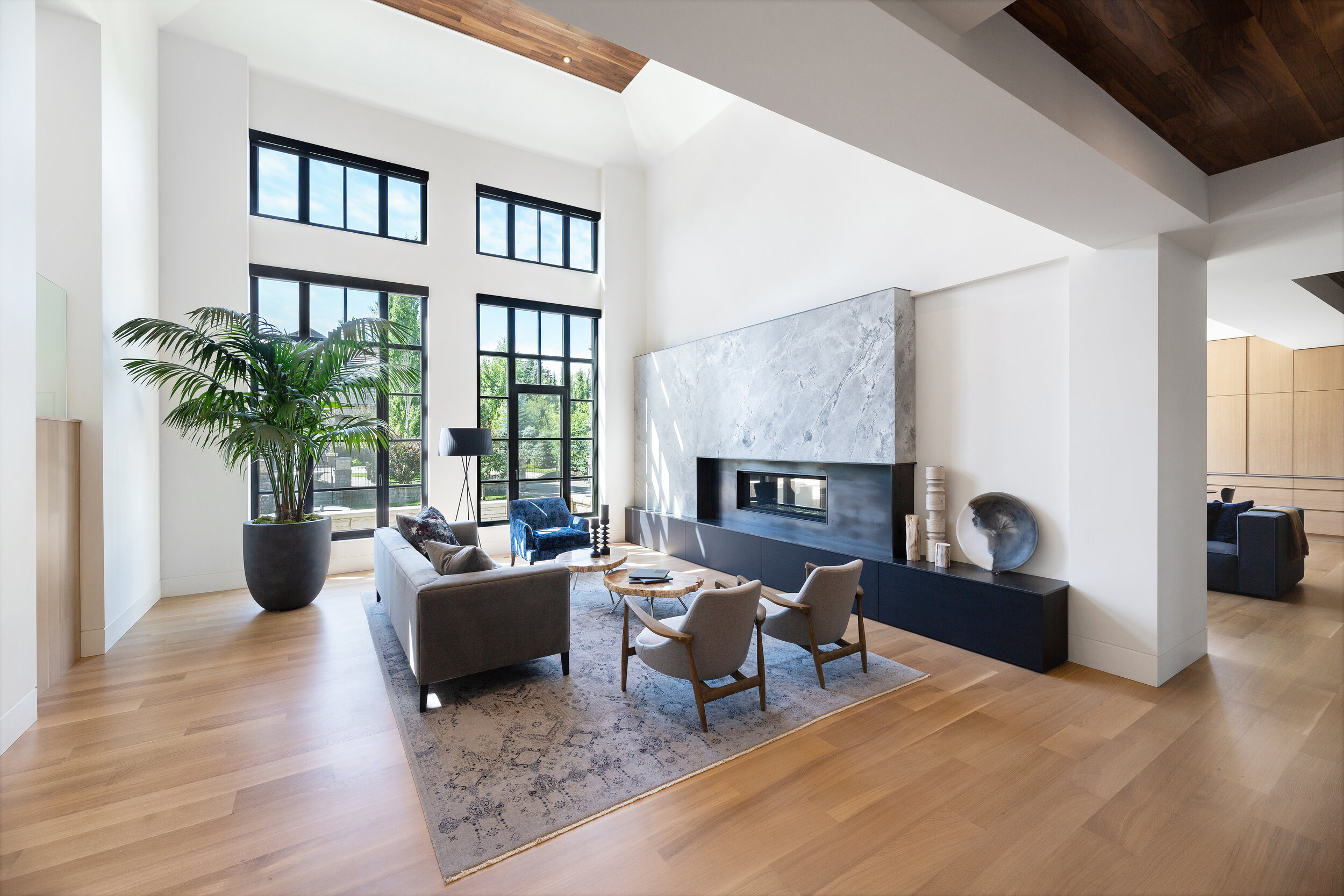 Modern Living Space, Mount Royal, Nyla Free Designs, Calgary Interior Designer, Davignon Martin Architecture, Stonewater Homes, Phil Crozier Photography