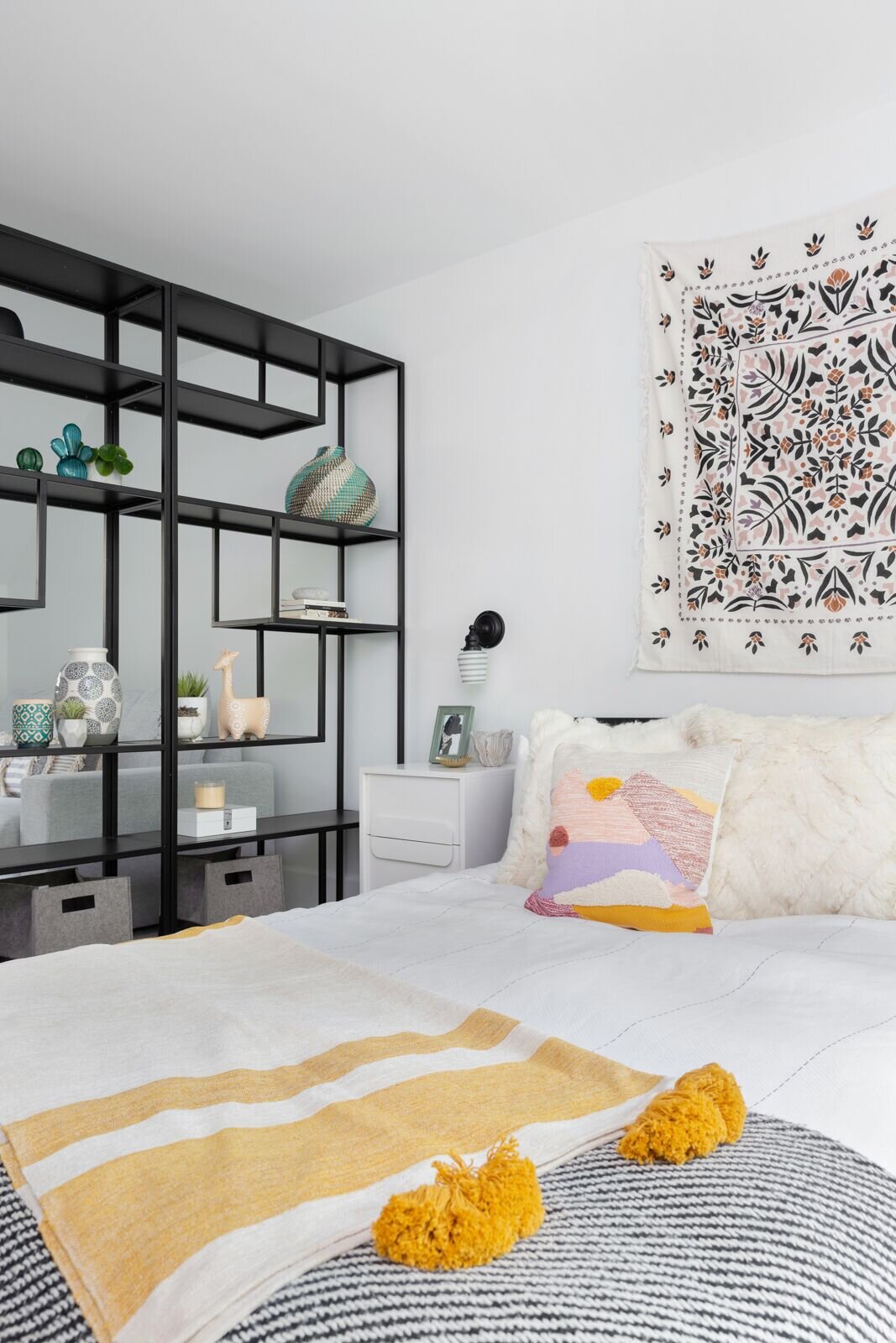 Boho Chic Kids Bedroom, West Vancouver , Nyla Free Designs, Calgary Interior Designer, Phil Crozier Photography.