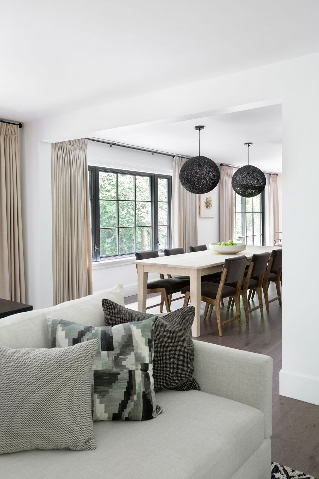 Transitional Modern Living Room, West Vancouver , Nyla Free Designs, Calgary Interior Designer, Phil Crozier Photography.