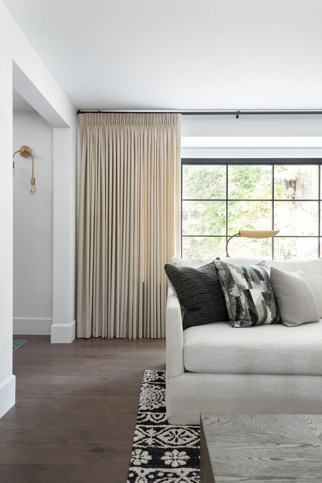 Transitional Modern Living Room, West Vancouver , Nyla Free Designs, Calgary Interior Designer, Phil Crozier Photography.