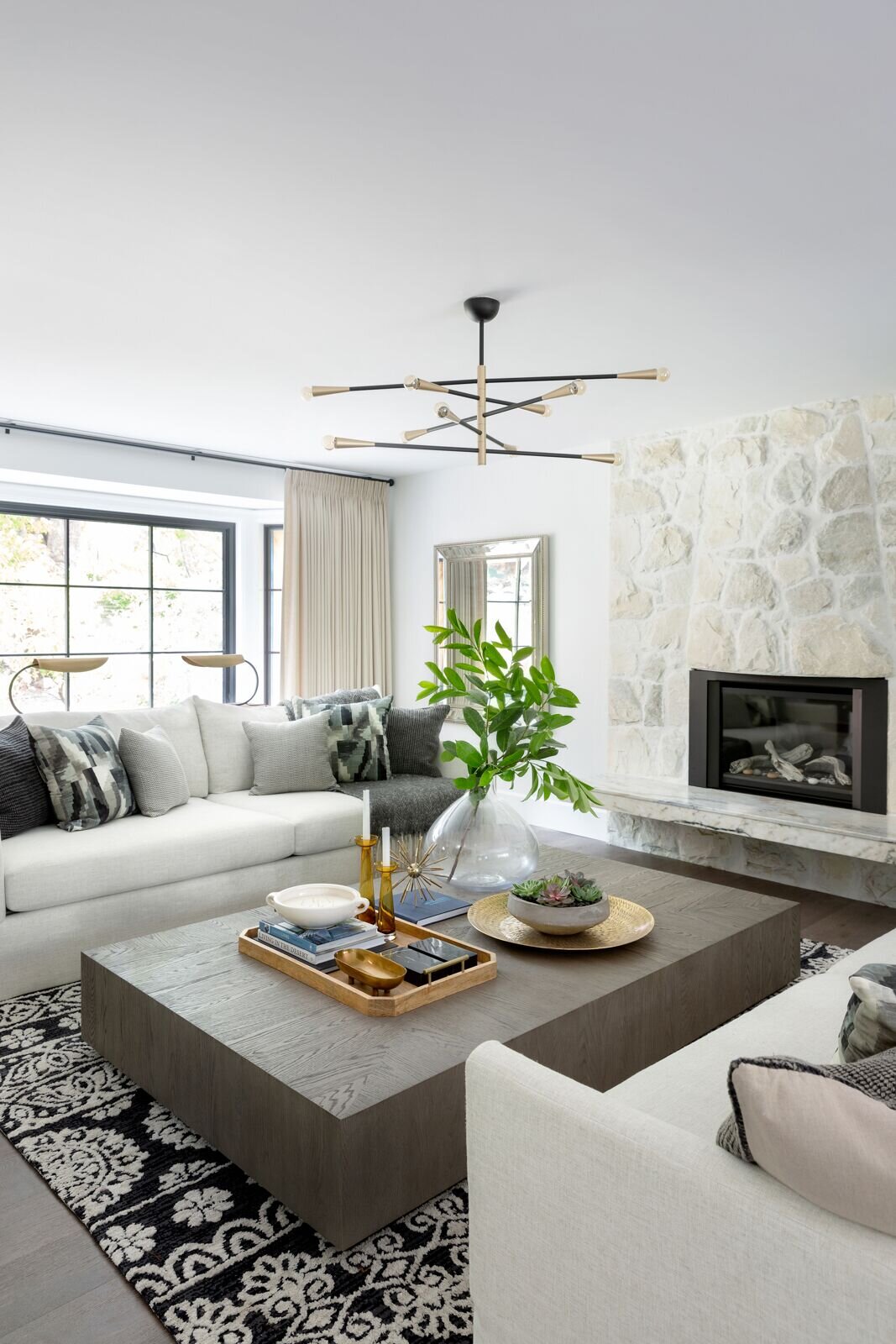 Transitional Modern Living Room, West Vancouver , Nyla Free Designs, Calgary Interior Designer, Phil Crozier Photography.
