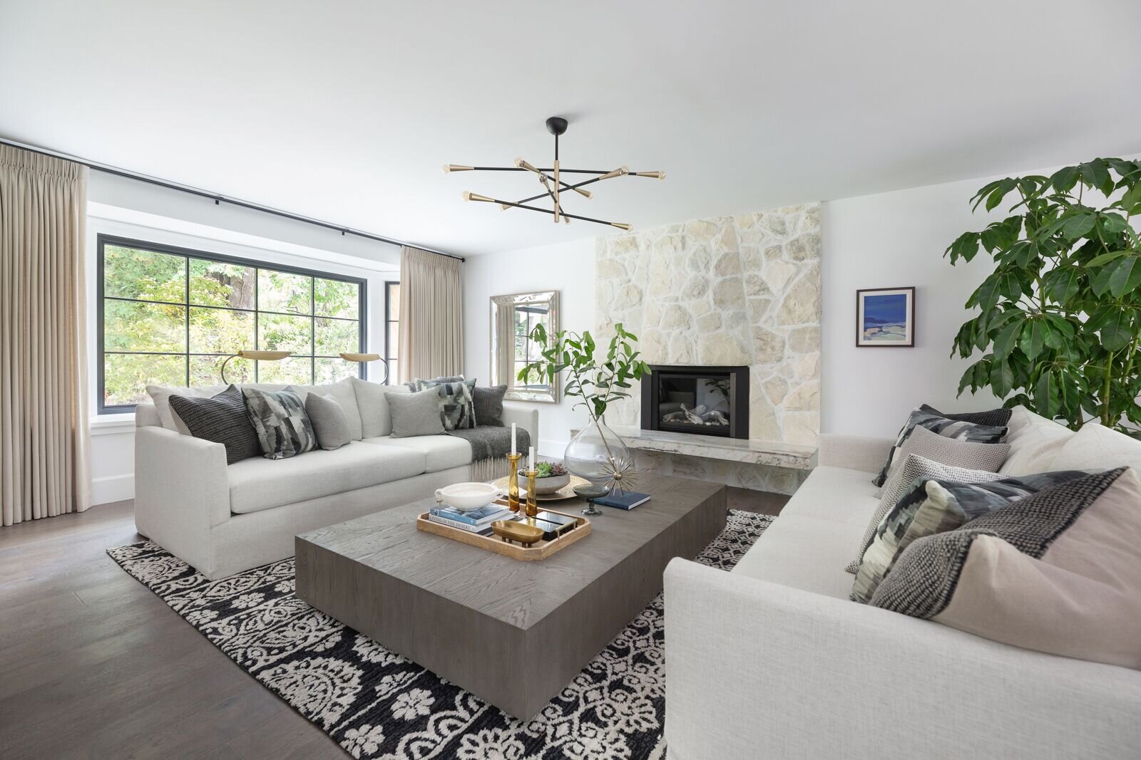 Transitional Modern Living Room, West Vancouver , Nyla Free Designs, Calgary Interior Designer, Phil Crozier Photography.