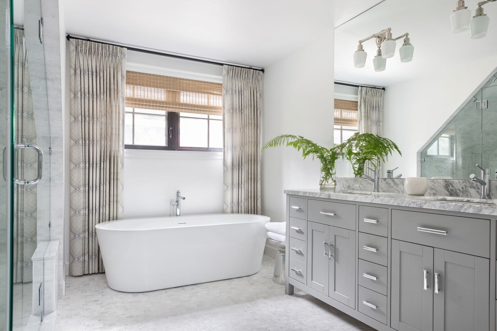 Modern Master Ensuite, West Vancouver , Nyla Free Designs, Calgary Interior Designer, Phil Crozier Photography.