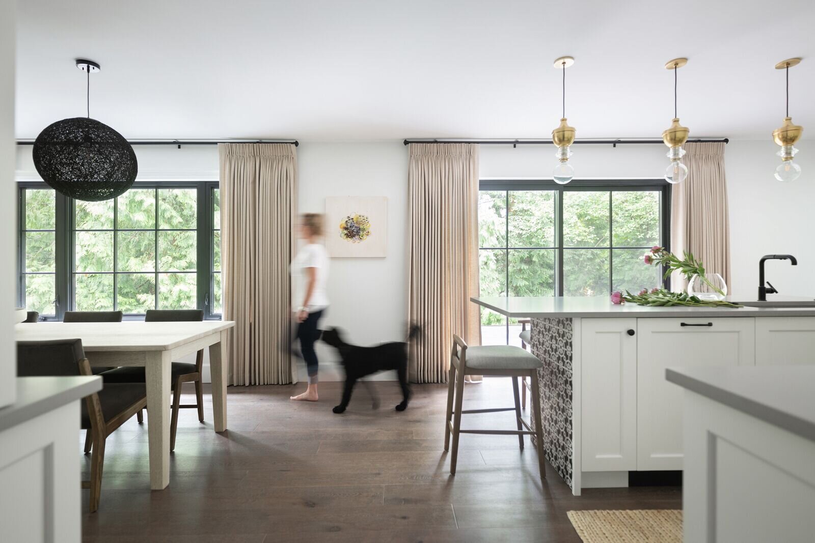 Transitional Modern Kitchen, West Vancouver , Nyla Free Designs, Calgary Interior Designer, Phil Crozier Photography.