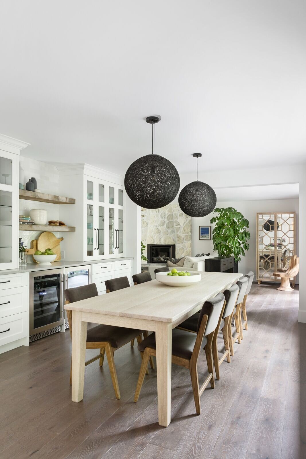 Transitional Modern Dining Room, West Vancouver , Nyla Free Designs, Calgary Interior Designer, Phil Crozier Photography.