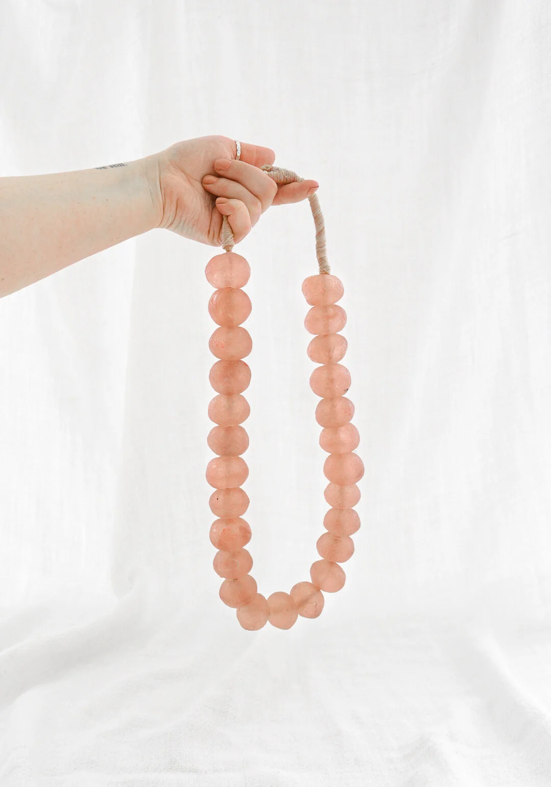 Jumbo Rose Recycled Glass Prayer Beads, NFDI Shop, Accessories For Your Home From Calgary Interior Designer, Nyla Free Designs