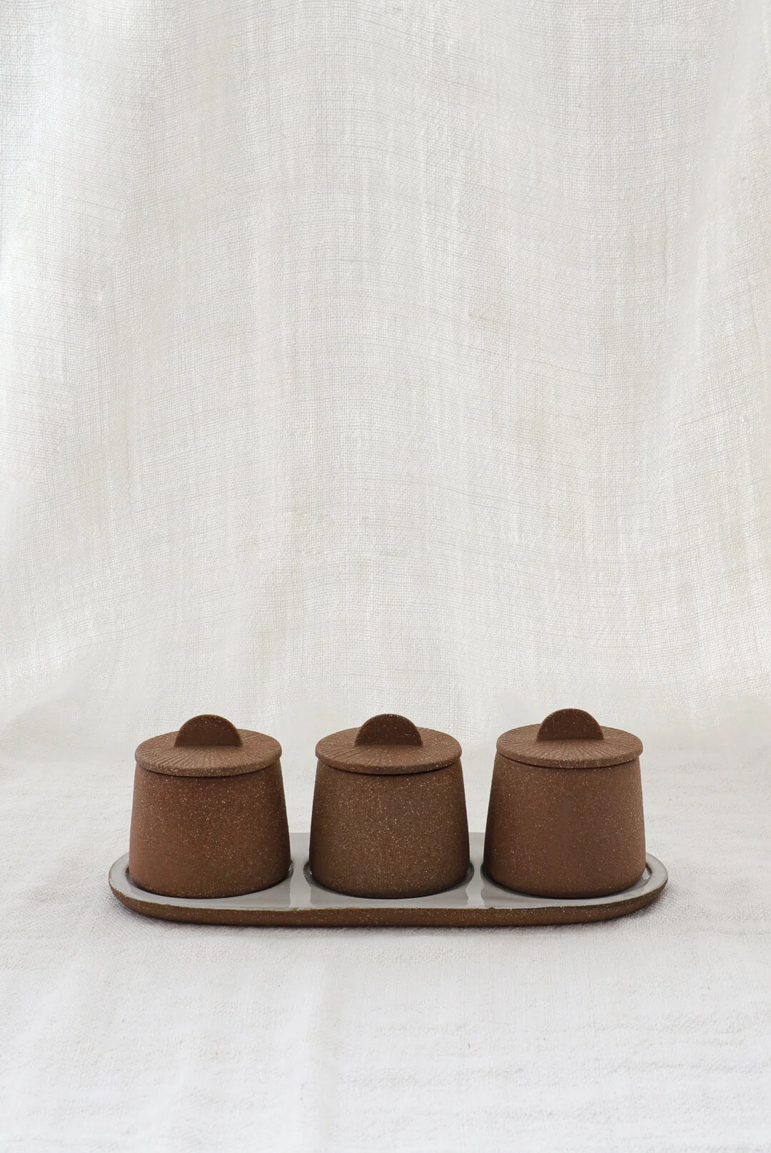 Earthenware Spice Jar Set