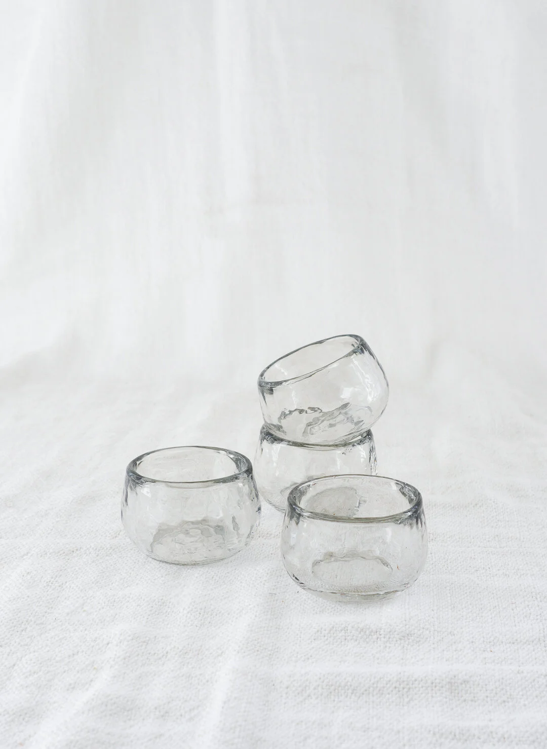 Handblown Glass Condiment Bowls - Set of 2