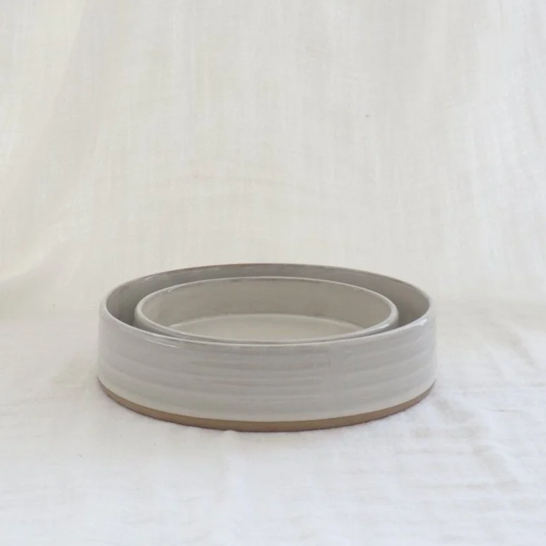 Round Ceramic Serving Bowl