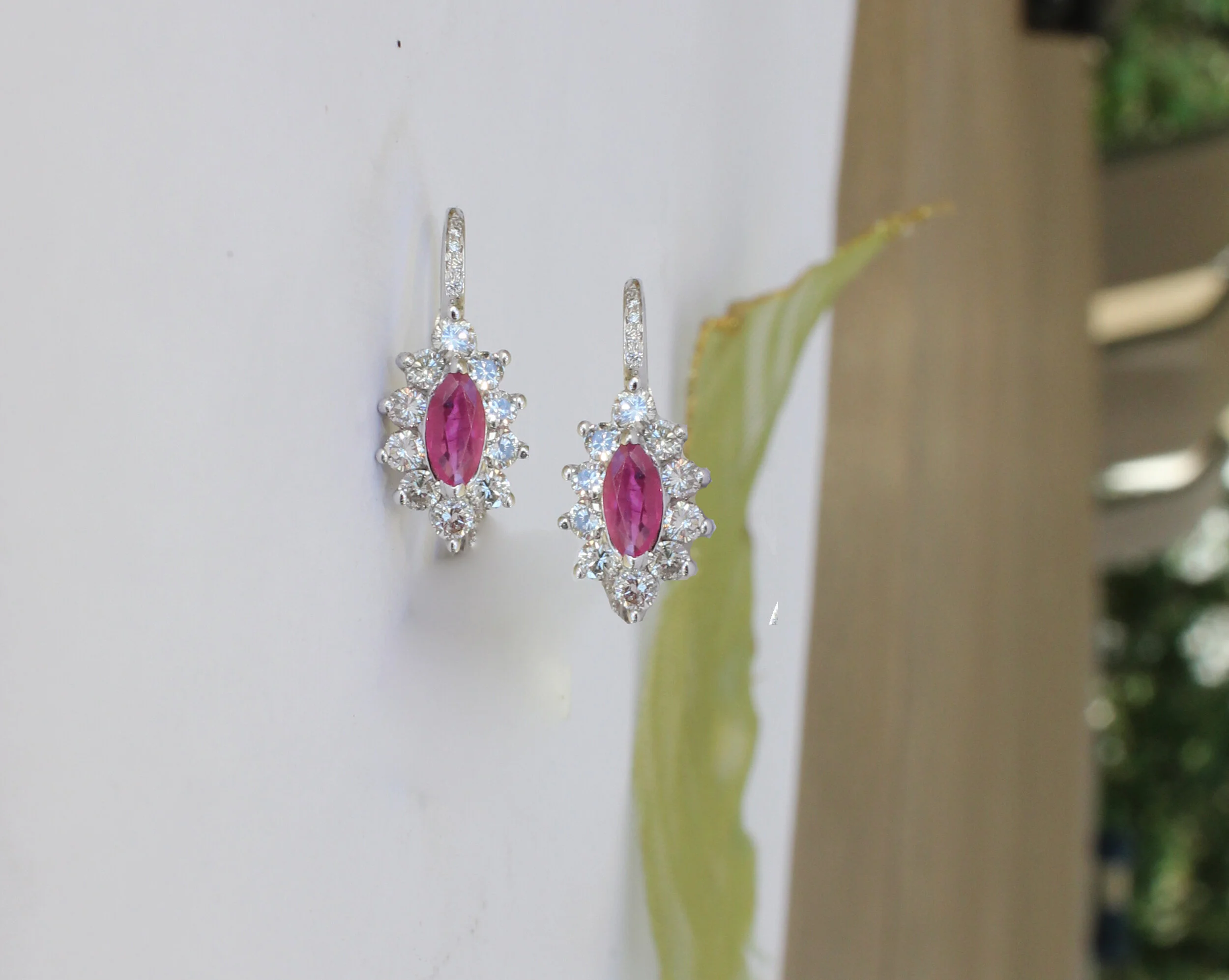 FEMININE RUBY EARRINGS