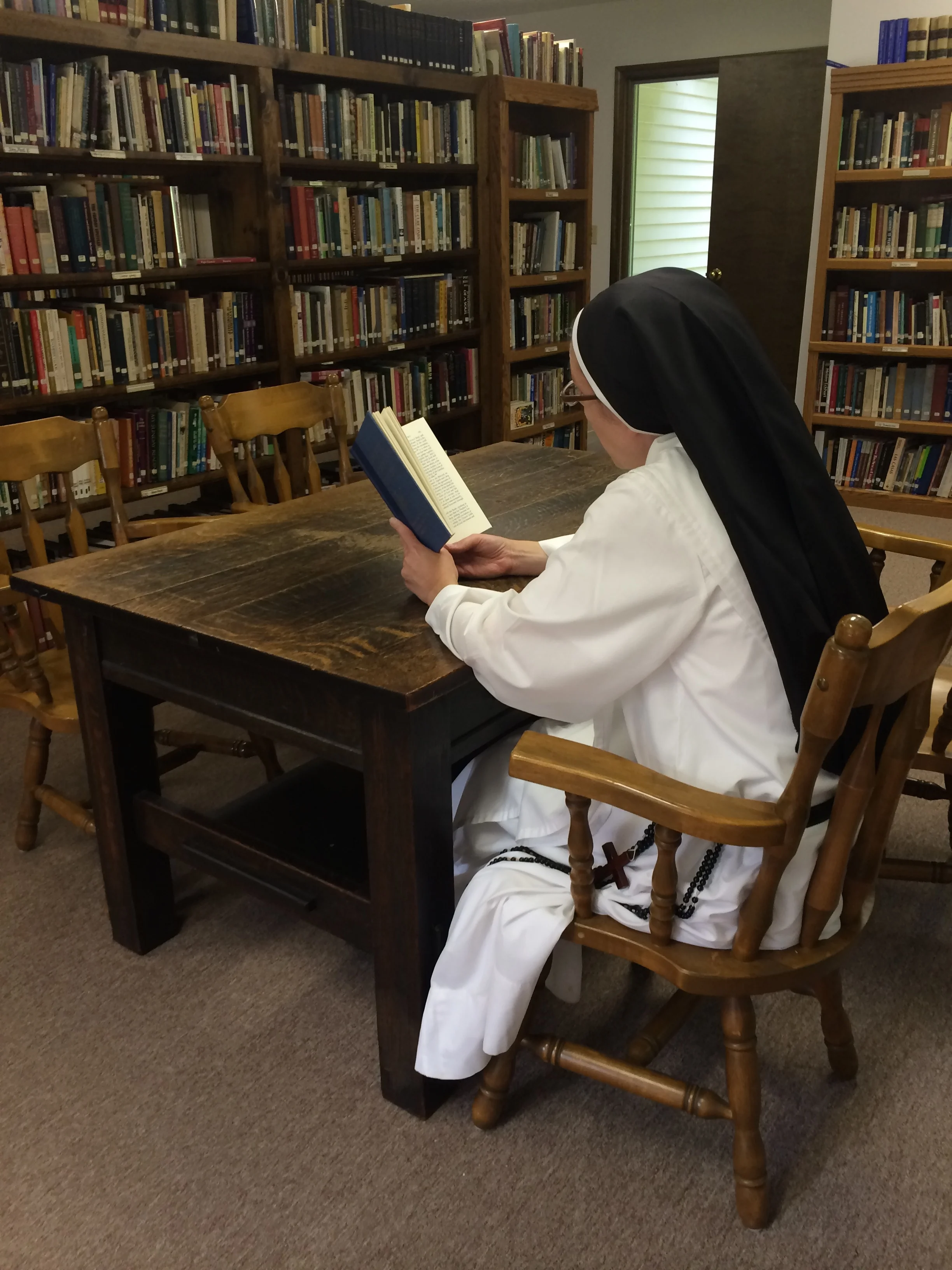 for dominicans, study is a form of prayer. the sisters spend at least one to two hours a day in study.